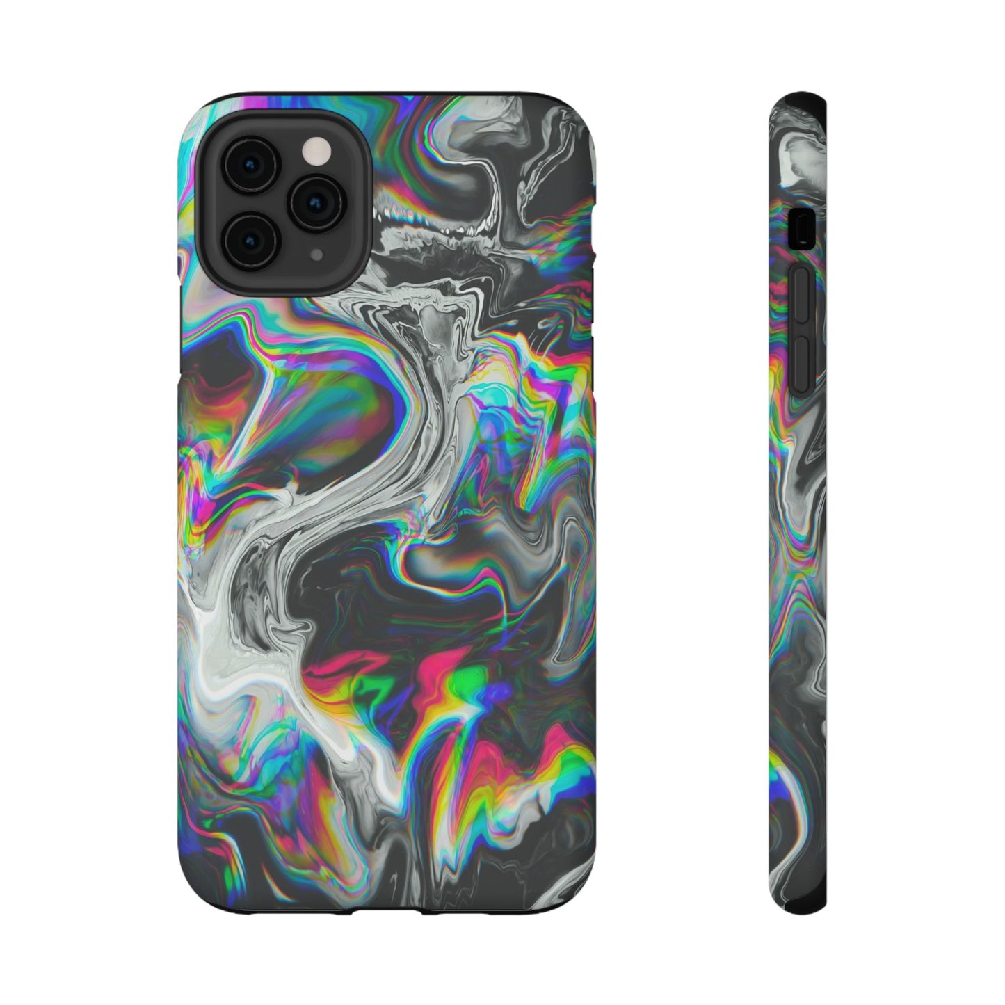 Holographic Swirl Phone Case – MagSafe Compatible for iPhone & Samsung Galaxy