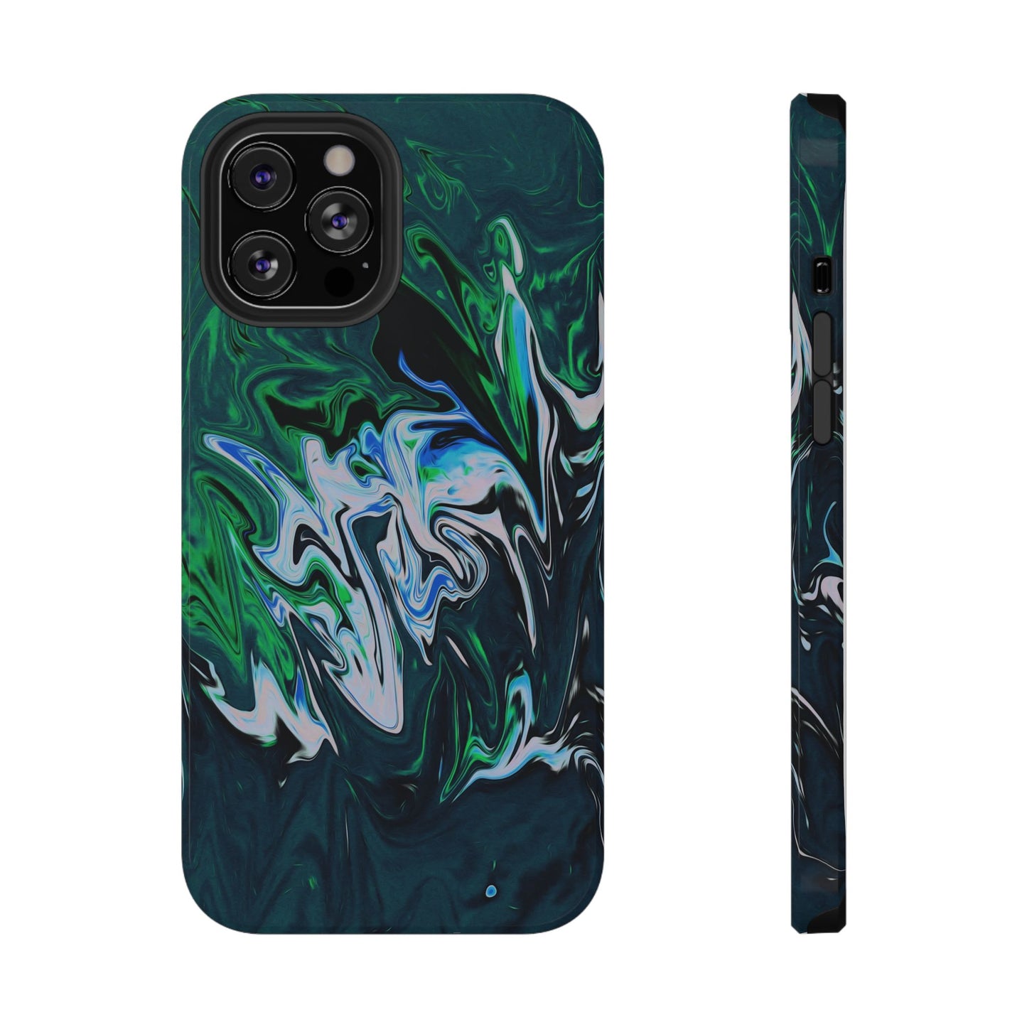 Prismatic Holographic Swirl Phone Case – MagSafe Compatible for iPhone & Samsung Galaxy