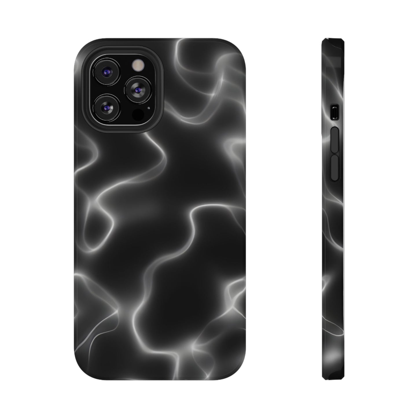 Electric Black Glow Phone Case – MagSafe Compatible for iPhone & Samsung Galaxy