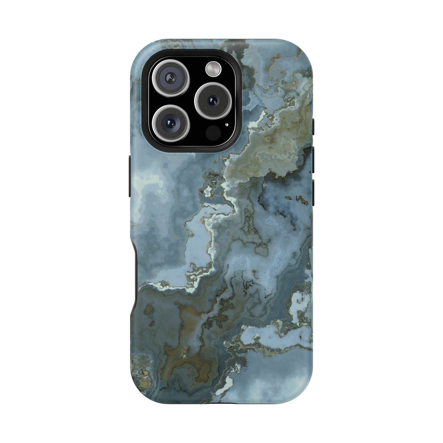 Oceanic Agate Marble Phone Case – MagSafe Compatible for iPhone & Samsung Galaxy