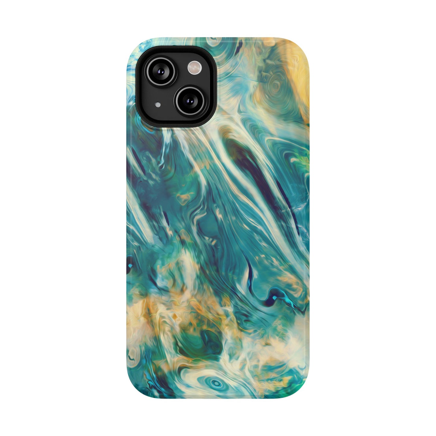 Oceanic Flow Abstract Phone Case – MagSafe Compatible for iPhone & Samsung Galaxy