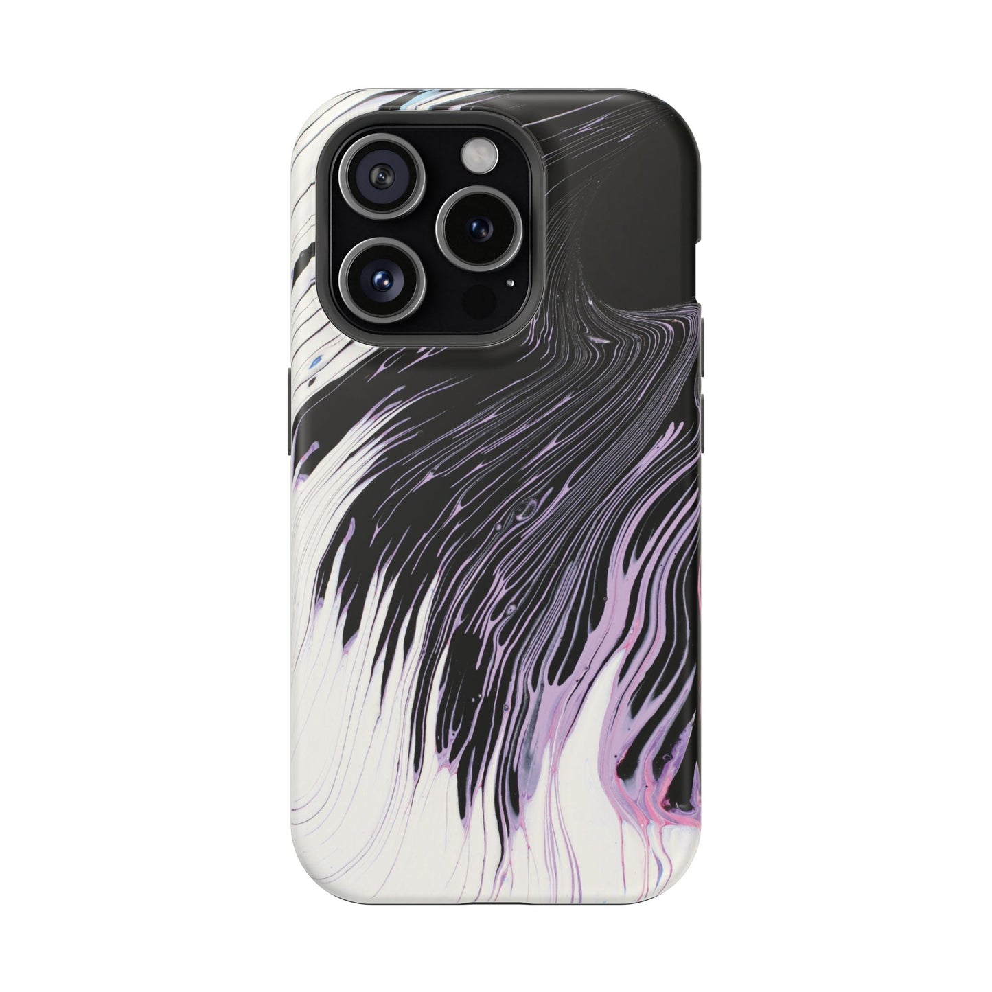 Waves of Ink Abstract Brush Phone Case – MagSafe Compatible for iPhone & Samsung Galaxy