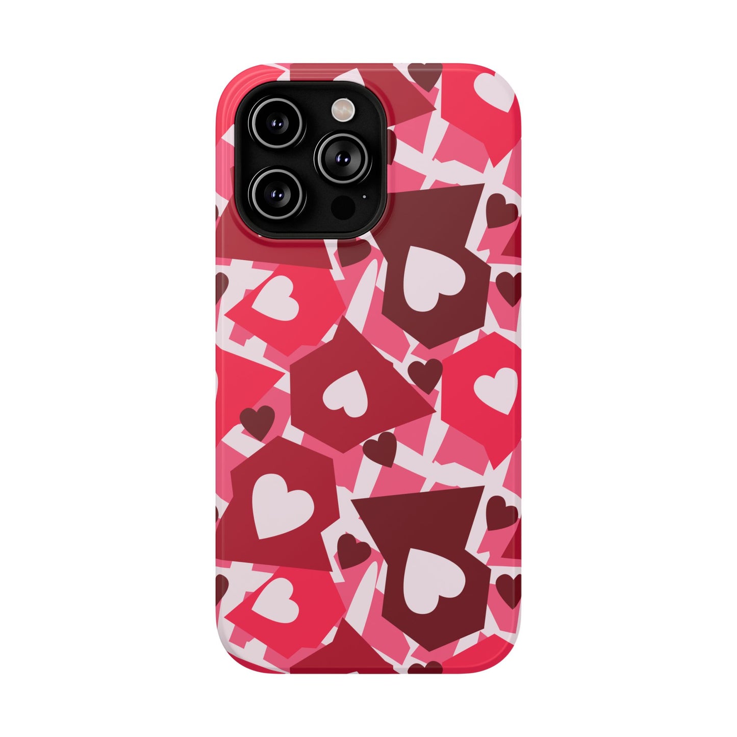 Pink Social Love Icons Phone Case – MagSafe Compatible for iPhone & Samsung Galaxy
