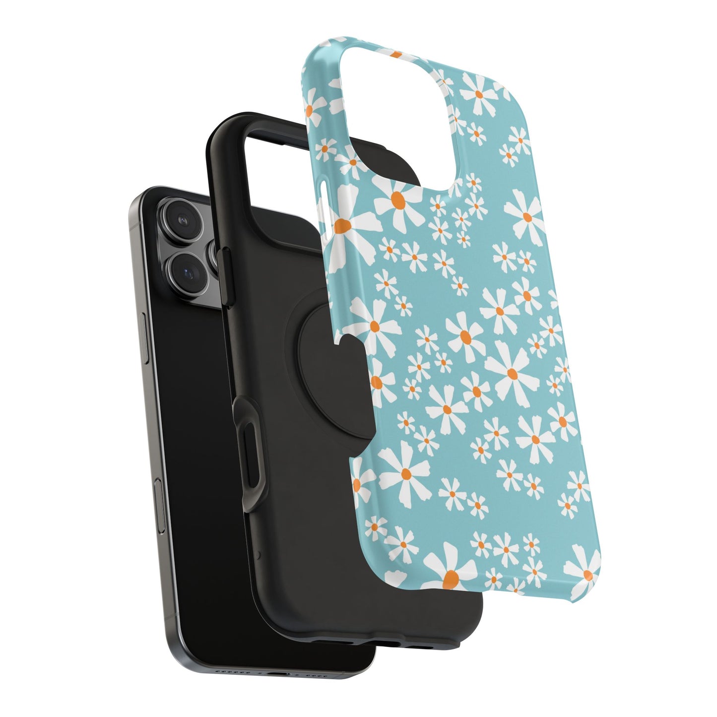 Vintage Daisy Field Phone Case – MagSafe Compatible for iPhone & Samsung Galaxy