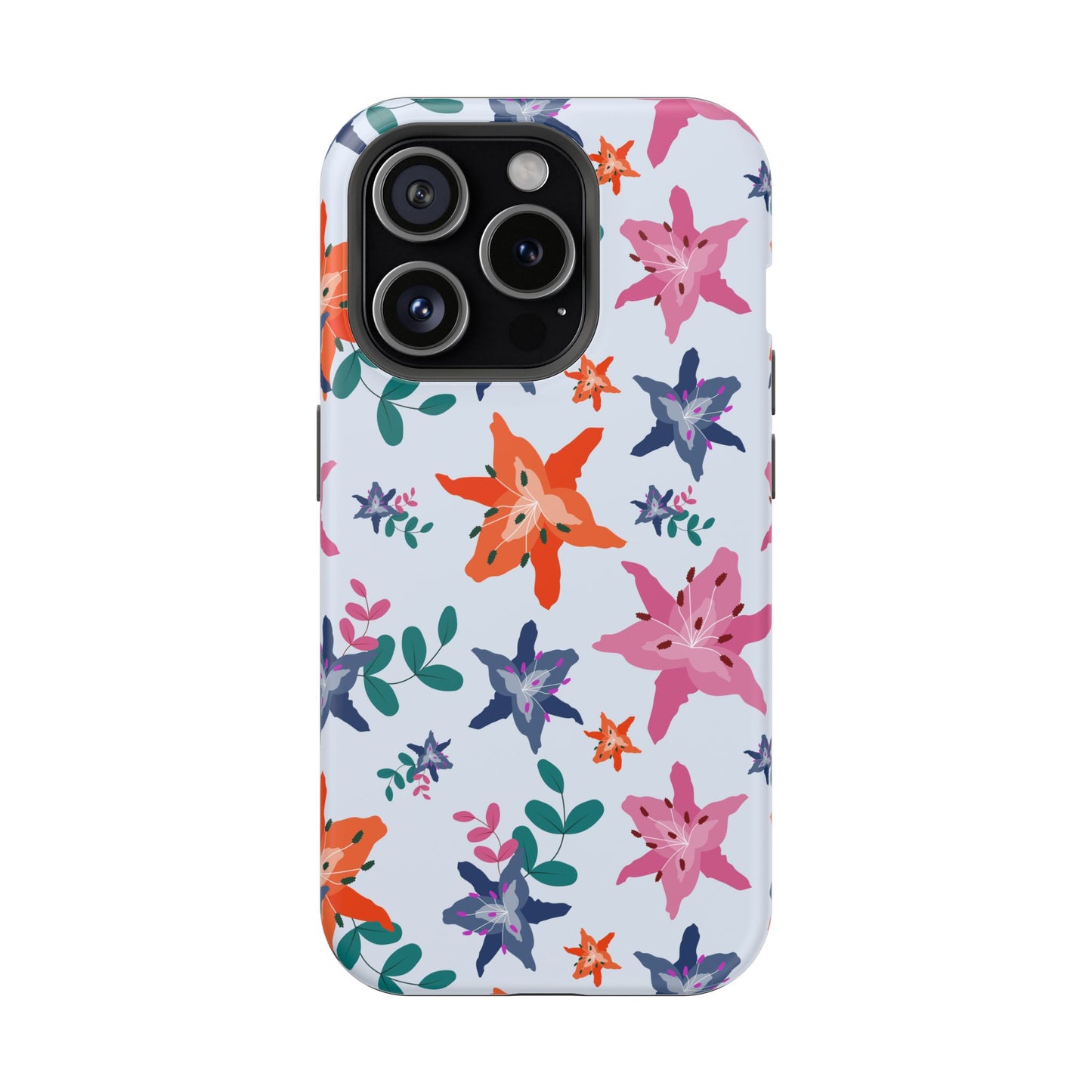 Watercolor Lily Garden Phone Case – MagSafe Compatible for iPhone & Samsung Galaxy