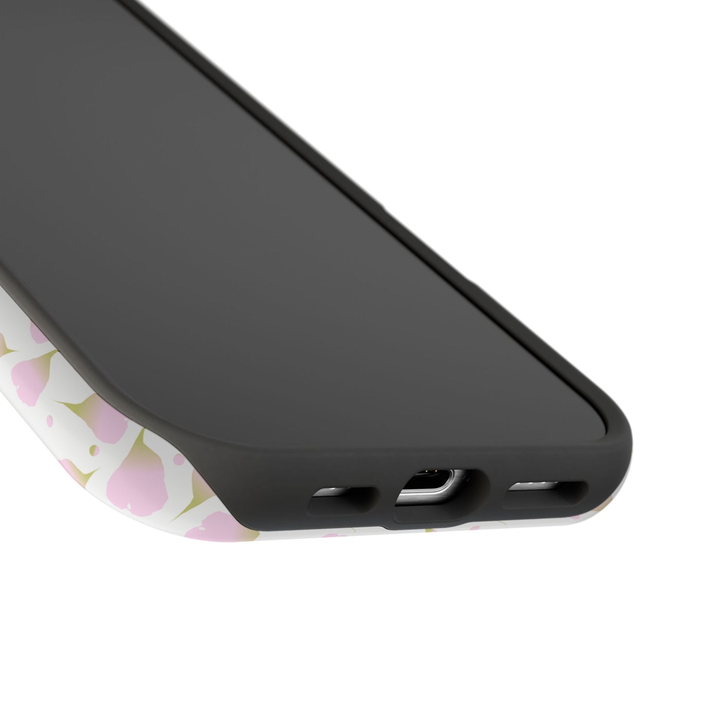 Soft Pink Petal Pattern Phone Case – MagSafe Compatible for iPhone & Samsung Galaxy