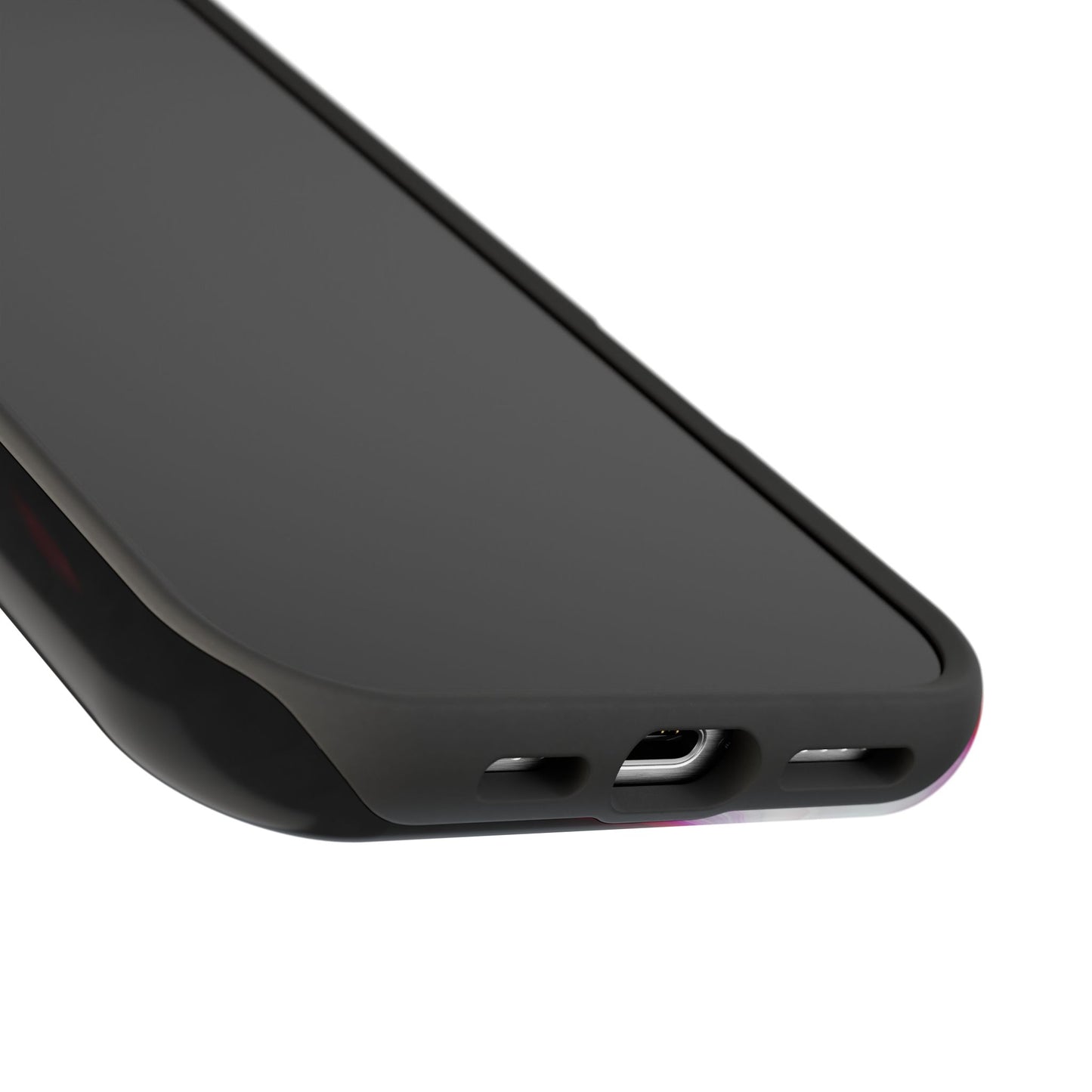 Red & Black Abstract Marble Phone Case – MagSafe Compatible for iPhone & Samsung Galaxy