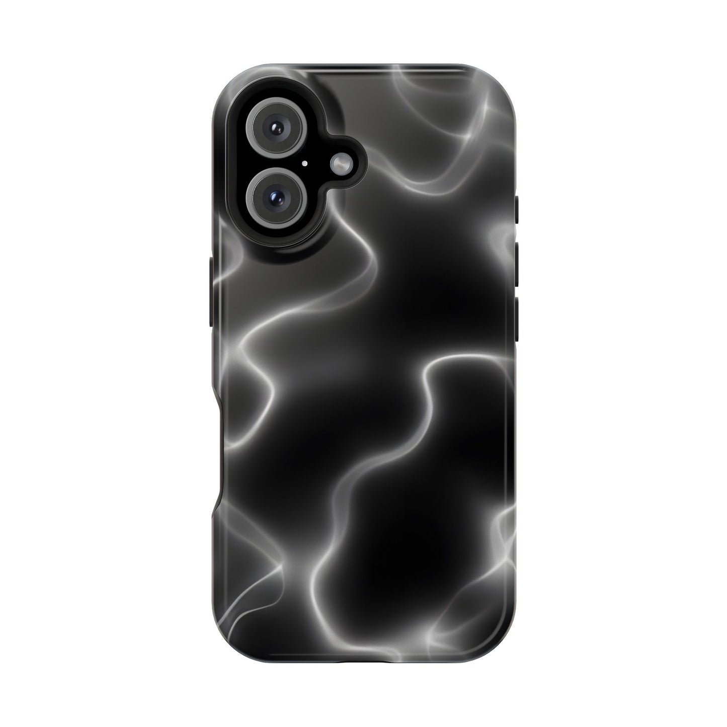 Electric Black Glow Phone Case – MagSafe Compatible for iPhone & Samsung Galaxy