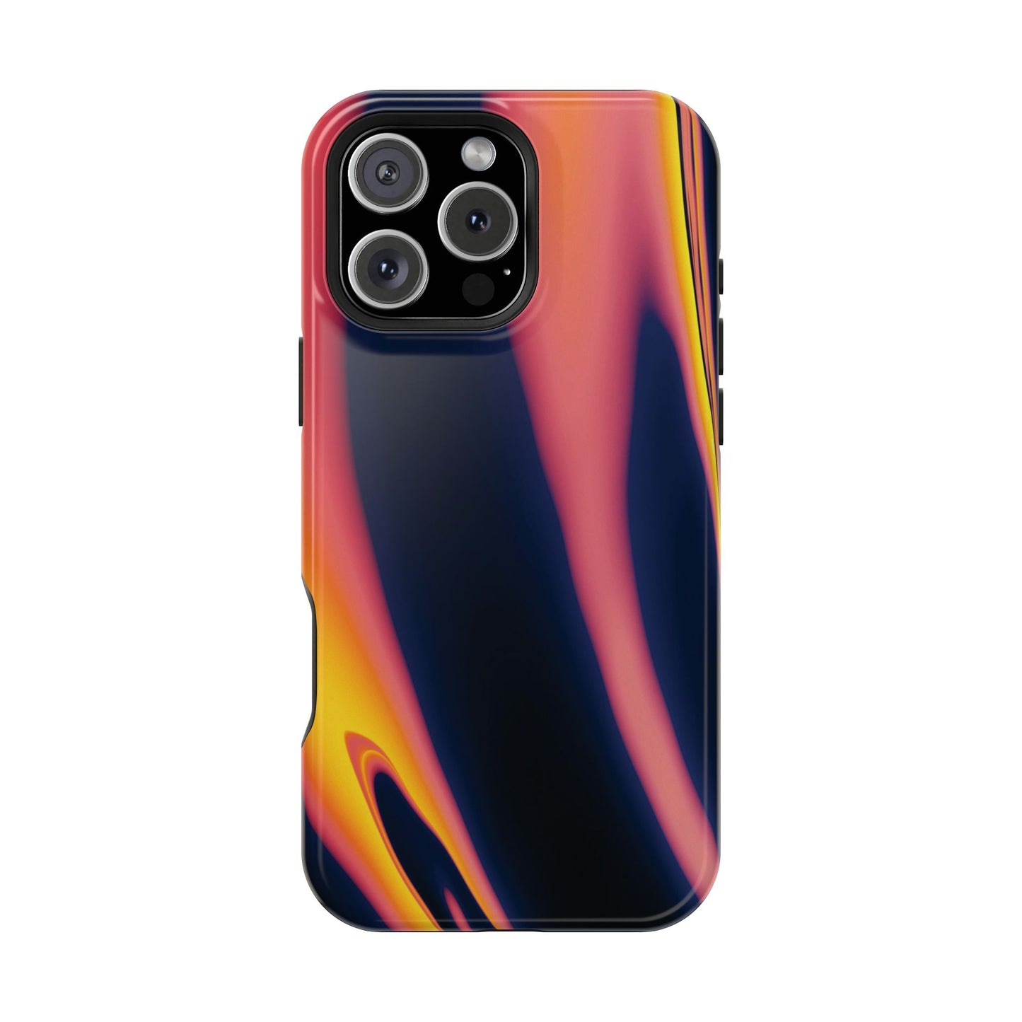 Neon Sunset Flame Phone Case – MagSafe Compatible for iPhone & Samsung Galaxy