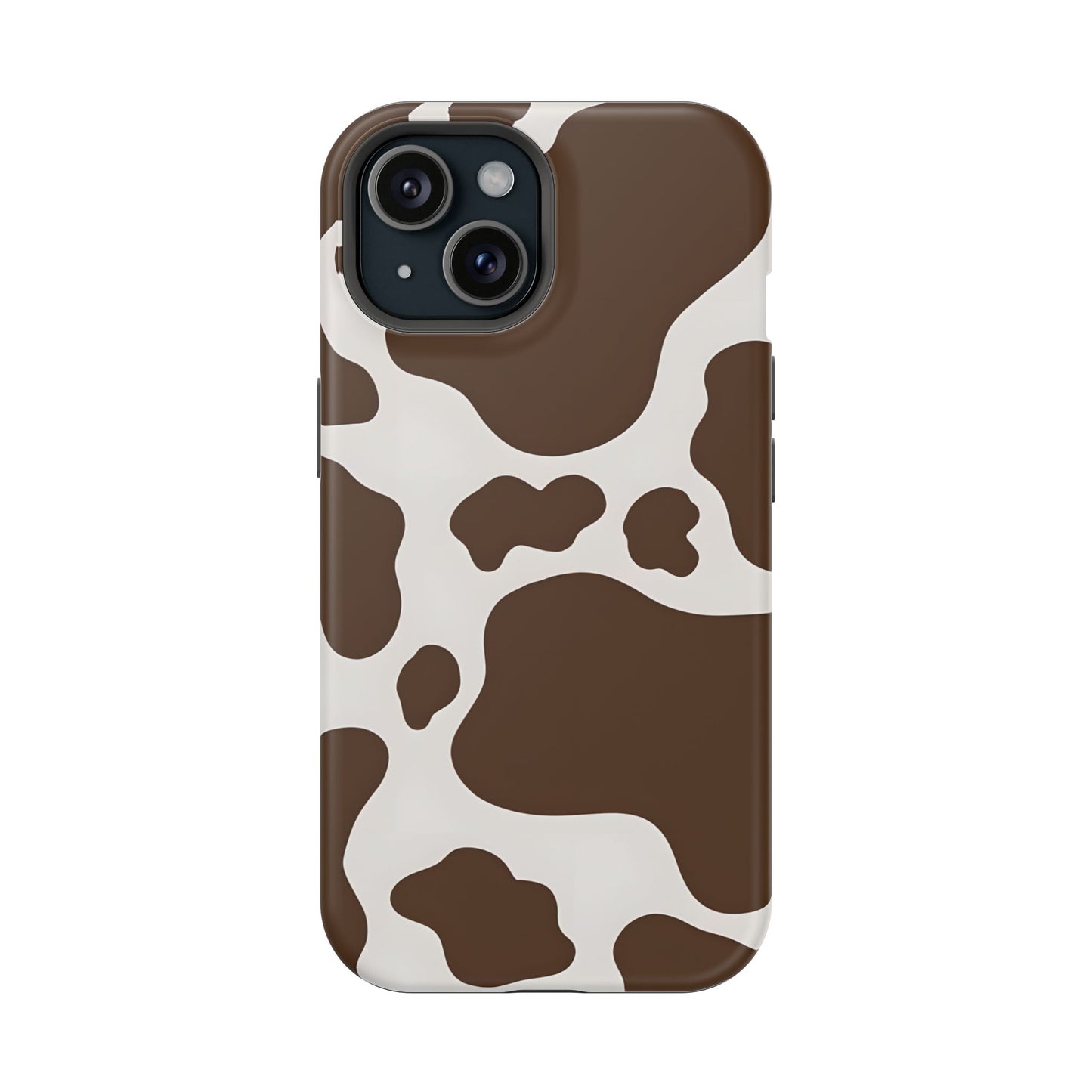 Brown Cow Print Phone Case – MagSafe Compatible for iPhone & Samsung Galaxy