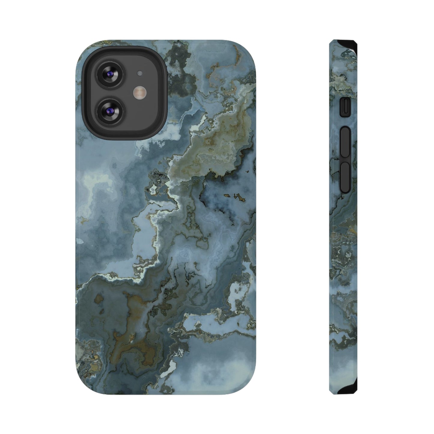 Oceanic Agate Marble Phone Case – MagSafe Compatible for iPhone & Samsung Galaxy
