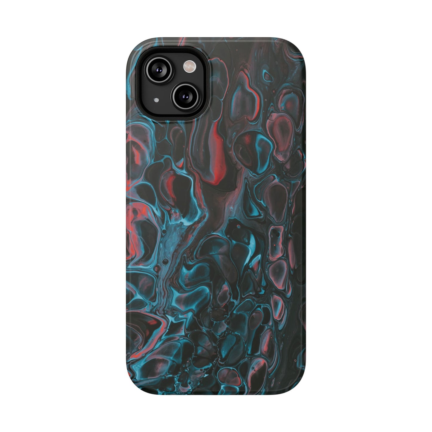 Dark Abyss Iridescent Texture Phone Case – MagSafe Compatible for iPhone & Samsung Galaxy