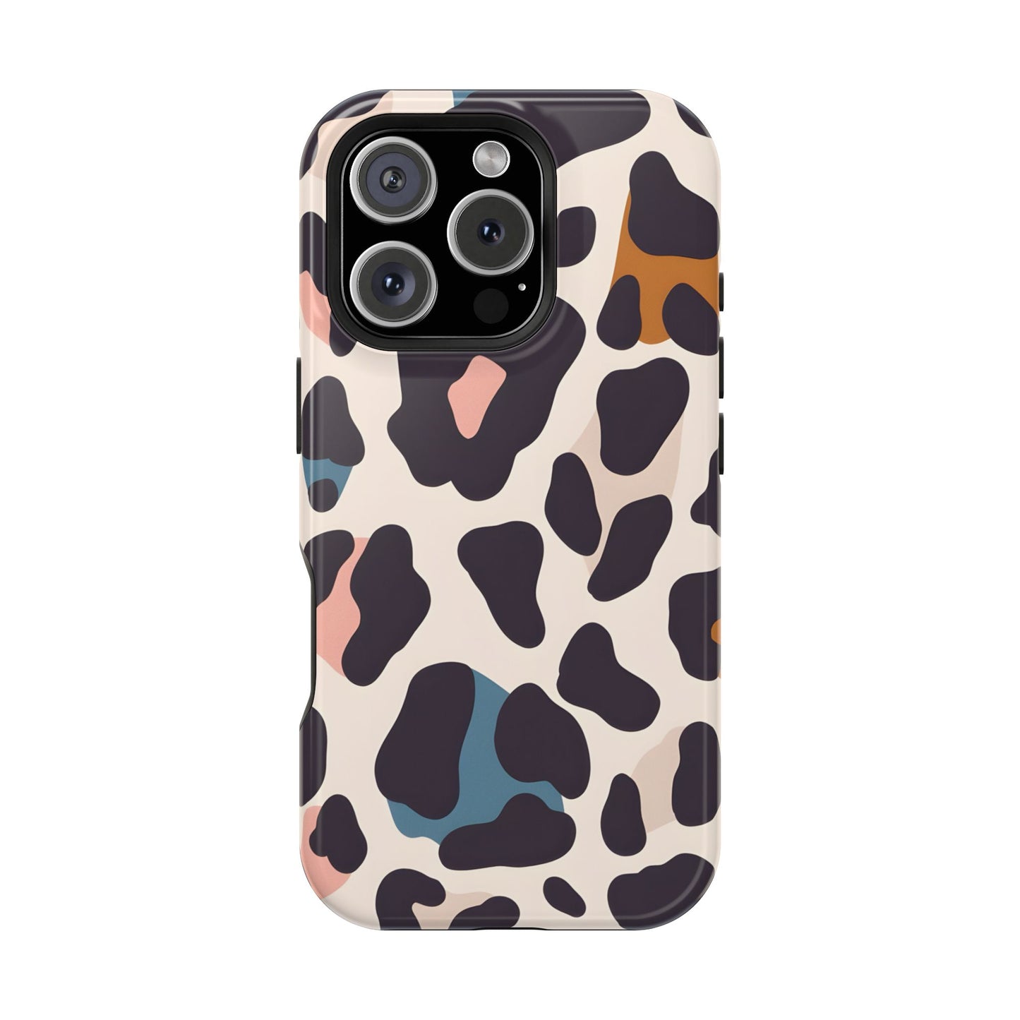 Modern Pastel Leopard Print Phone Case – MagSafe Compatible for iPhone & Samsung Galaxy