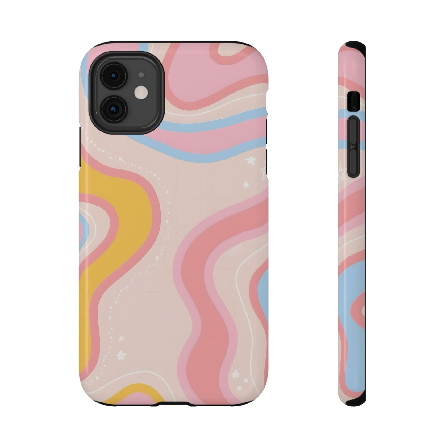 Pastel Dreamy Waves Phone Case – MagSafe Compatible for iPhone & Samsung Galaxy