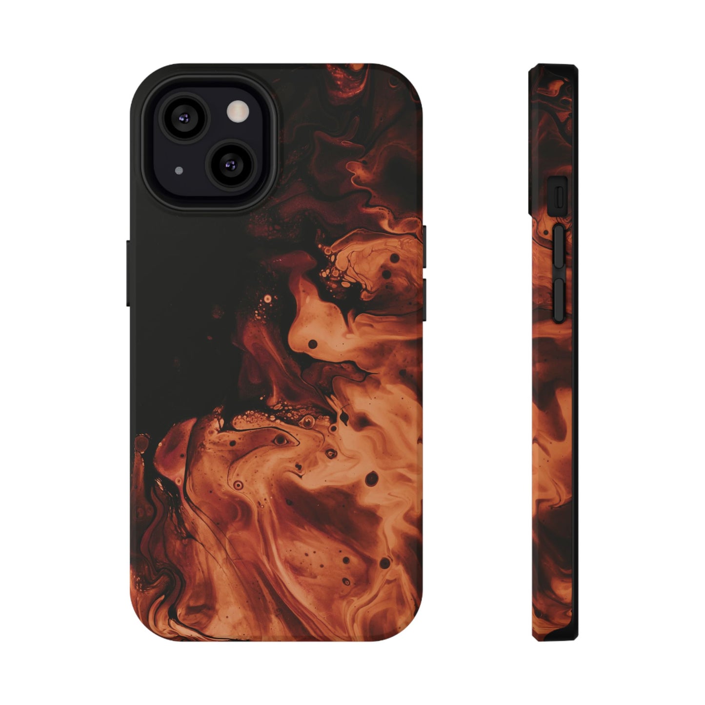 Molten Lava Abstract Art Phone Case – MagSafe Compatible for iPhone & Samsung Galaxy