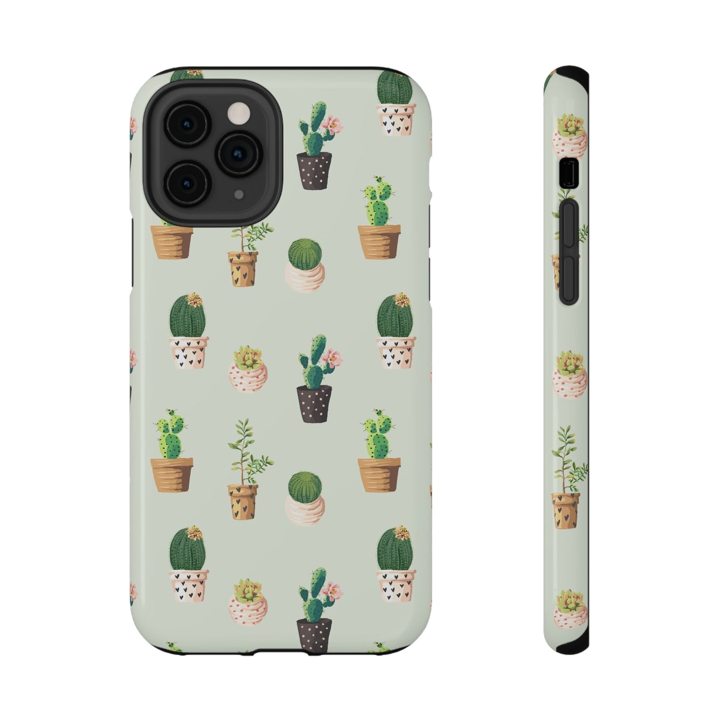 Desert Bloom Cactus Phone Case – Cute Succulent Print, MagSafe Compatible for iPhone & Samsung Galaxy