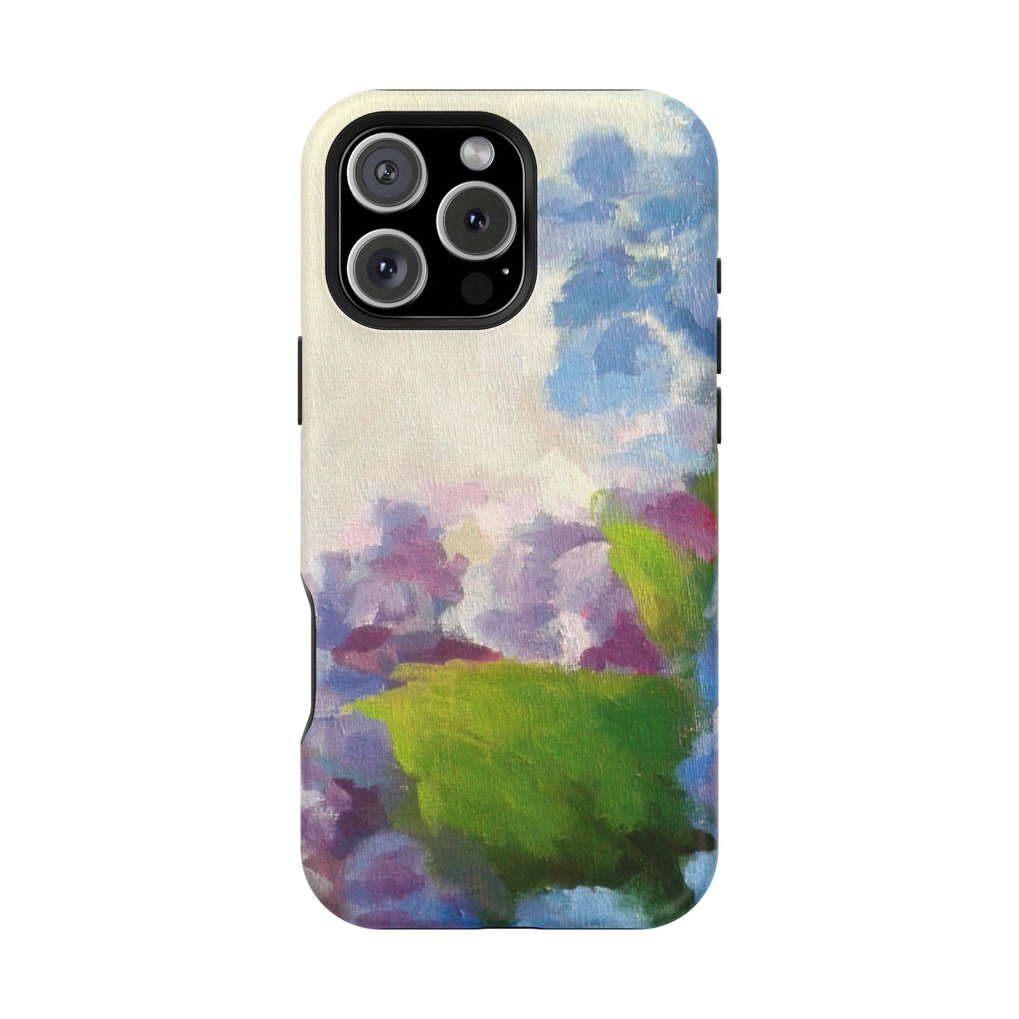 Hydrangea Dream Phone Case – Artistic Floral Design, MagSafe Compatible for iPhone & Samsung Galaxy