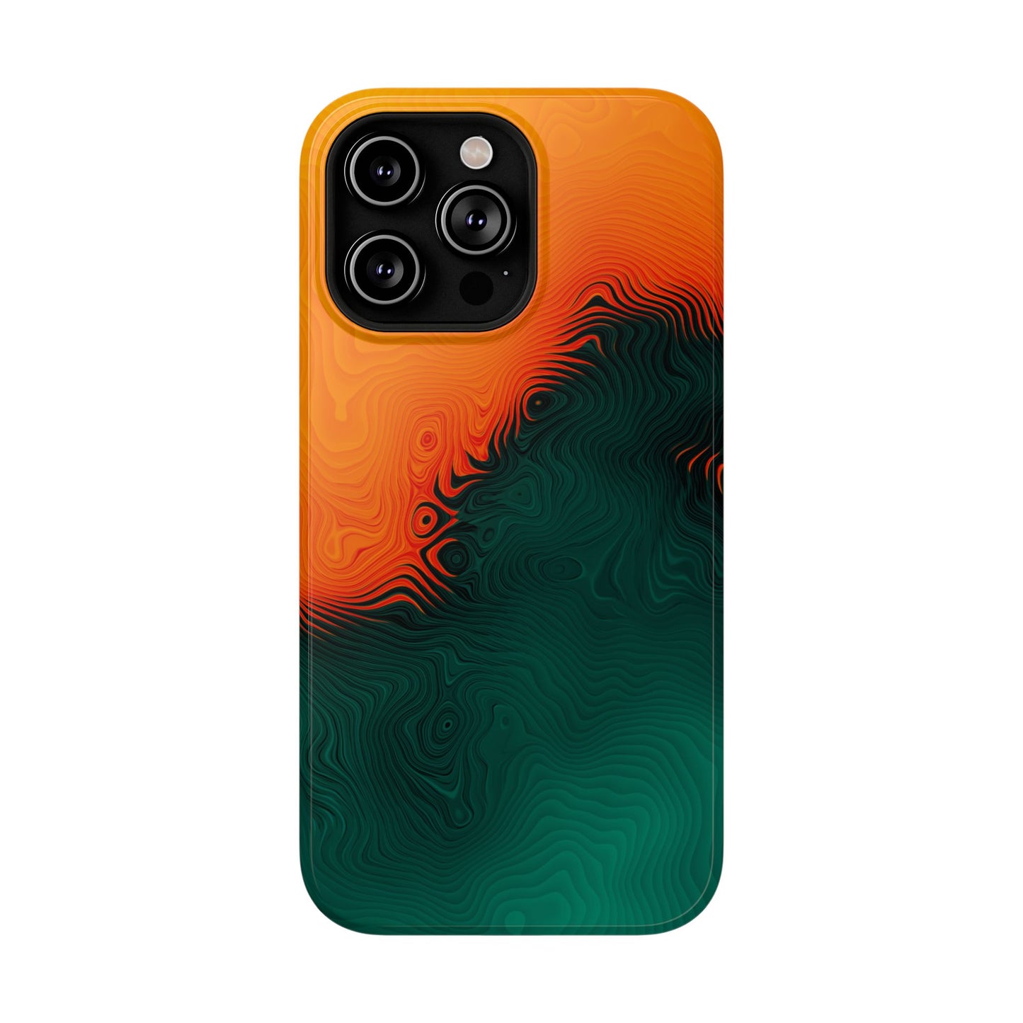 Topographic Heatwave Phone Case – MagSafe Compatible for iPhone & Samsung Galaxy