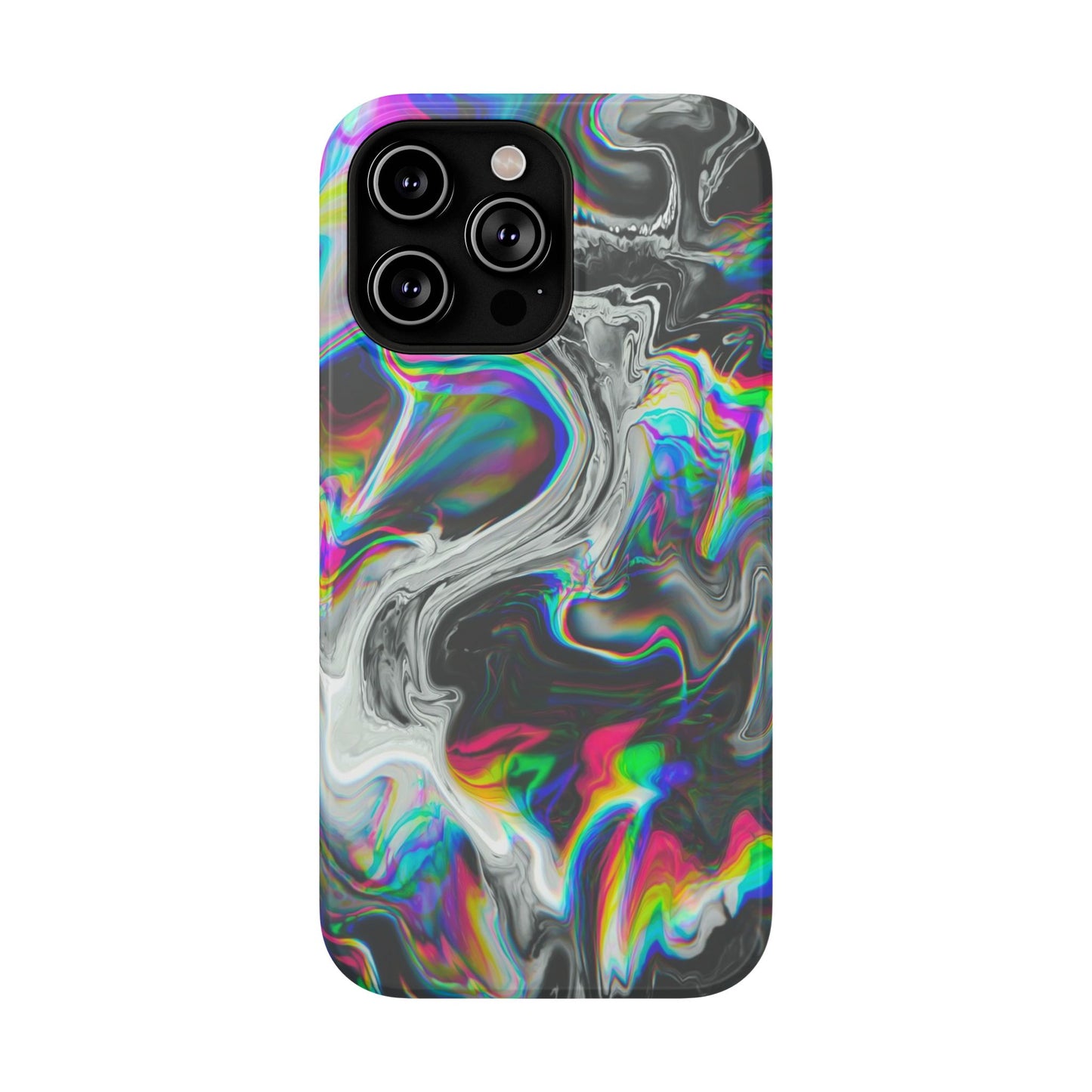 Holographic Swirl Phone Case – MagSafe Compatible for iPhone & Samsung Galaxy