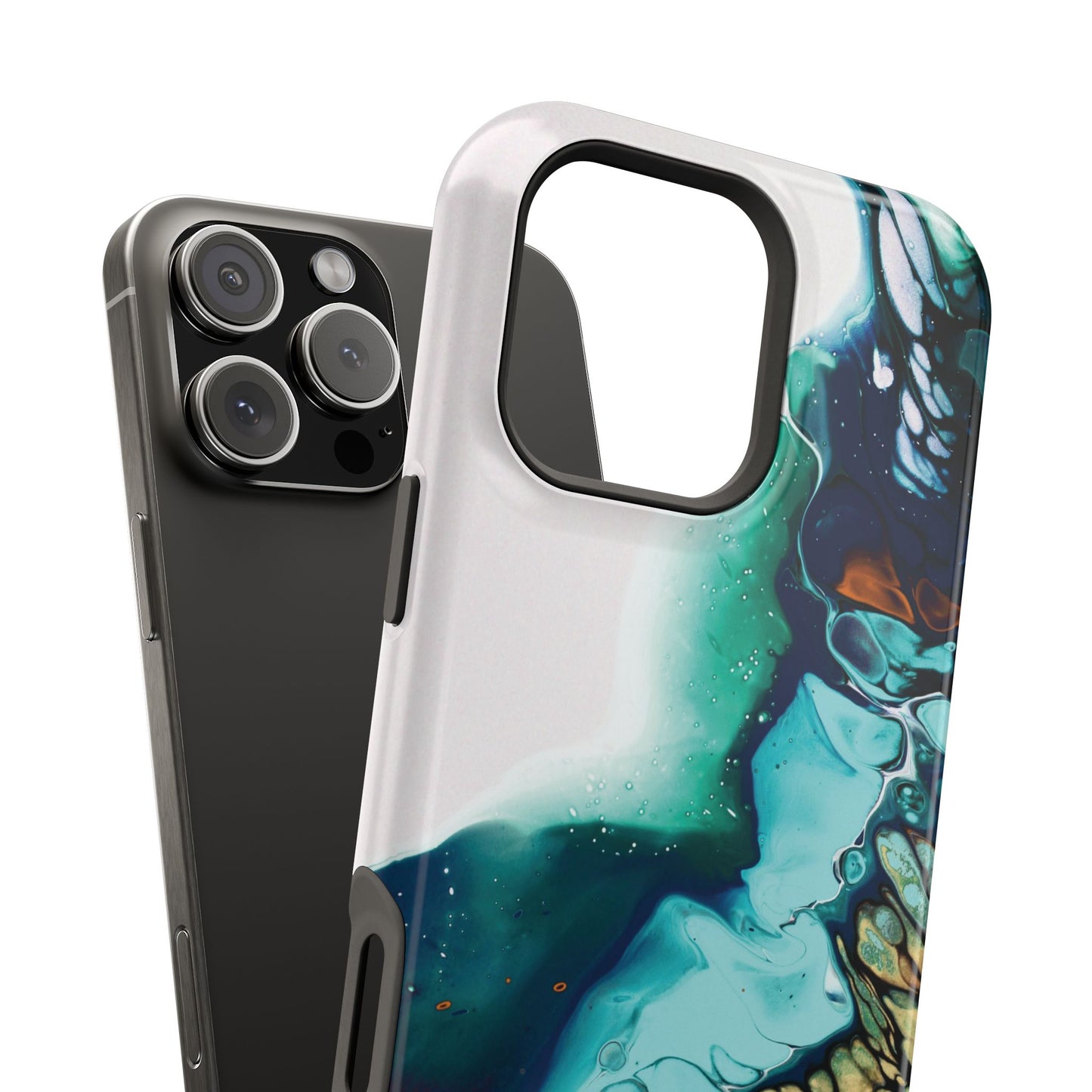 Ocean Reef Abstract Flow Phone Case – MagSafe Compatible for iPhone & Samsung Galaxy