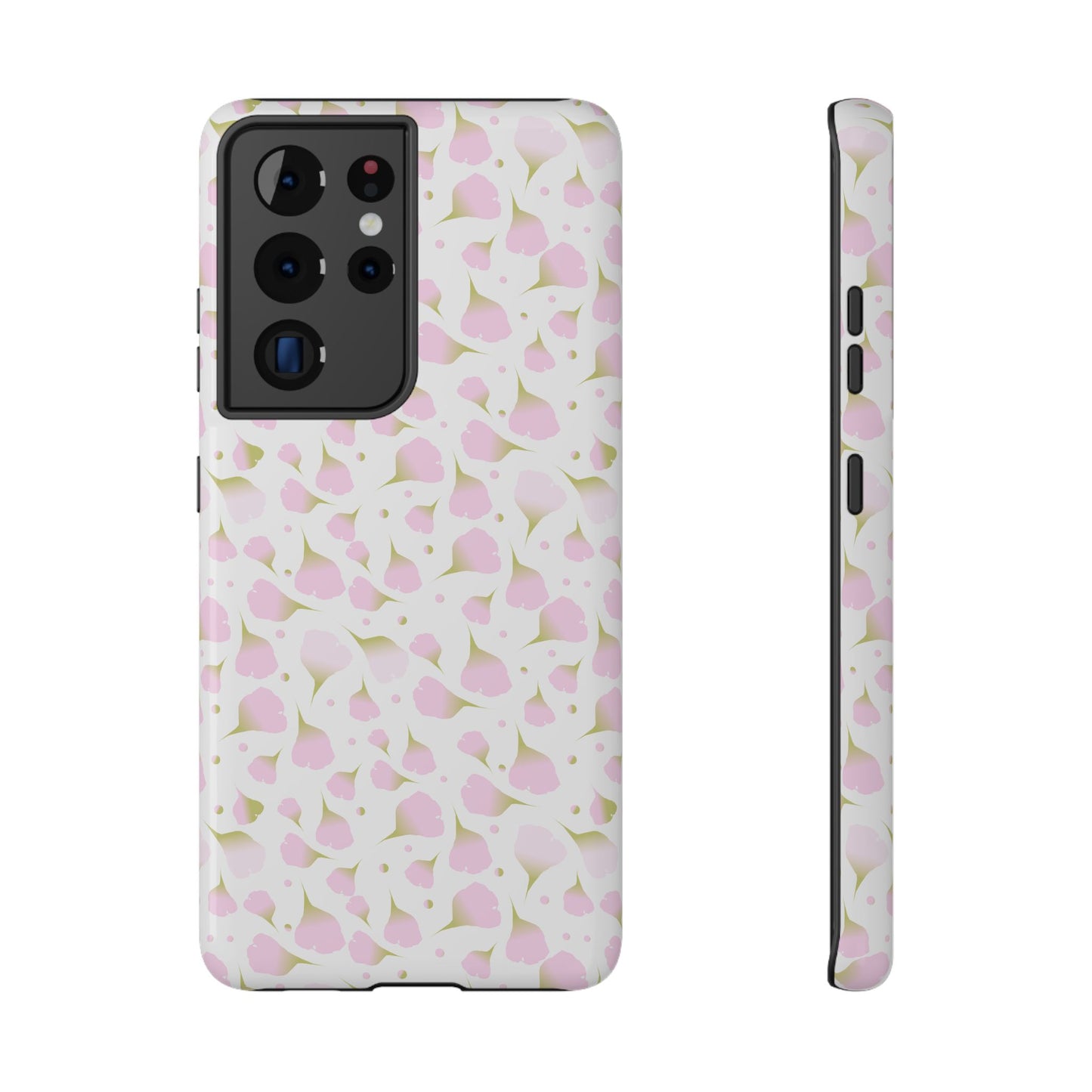 Soft Pink Petal Pattern Phone Case – MagSafe Compatible for iPhone & Samsung Galaxy