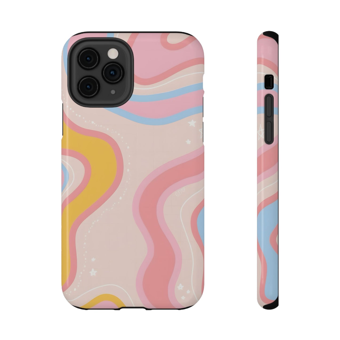Pastel Dreamy Waves Phone Case – MagSafe Compatible for iPhone & Samsung Galaxy