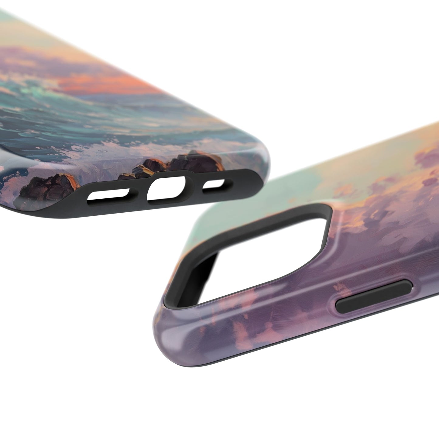 Ocean Sunset Waves Phone Case – MagSafe Compatible for iPhone & Samsung Galaxy