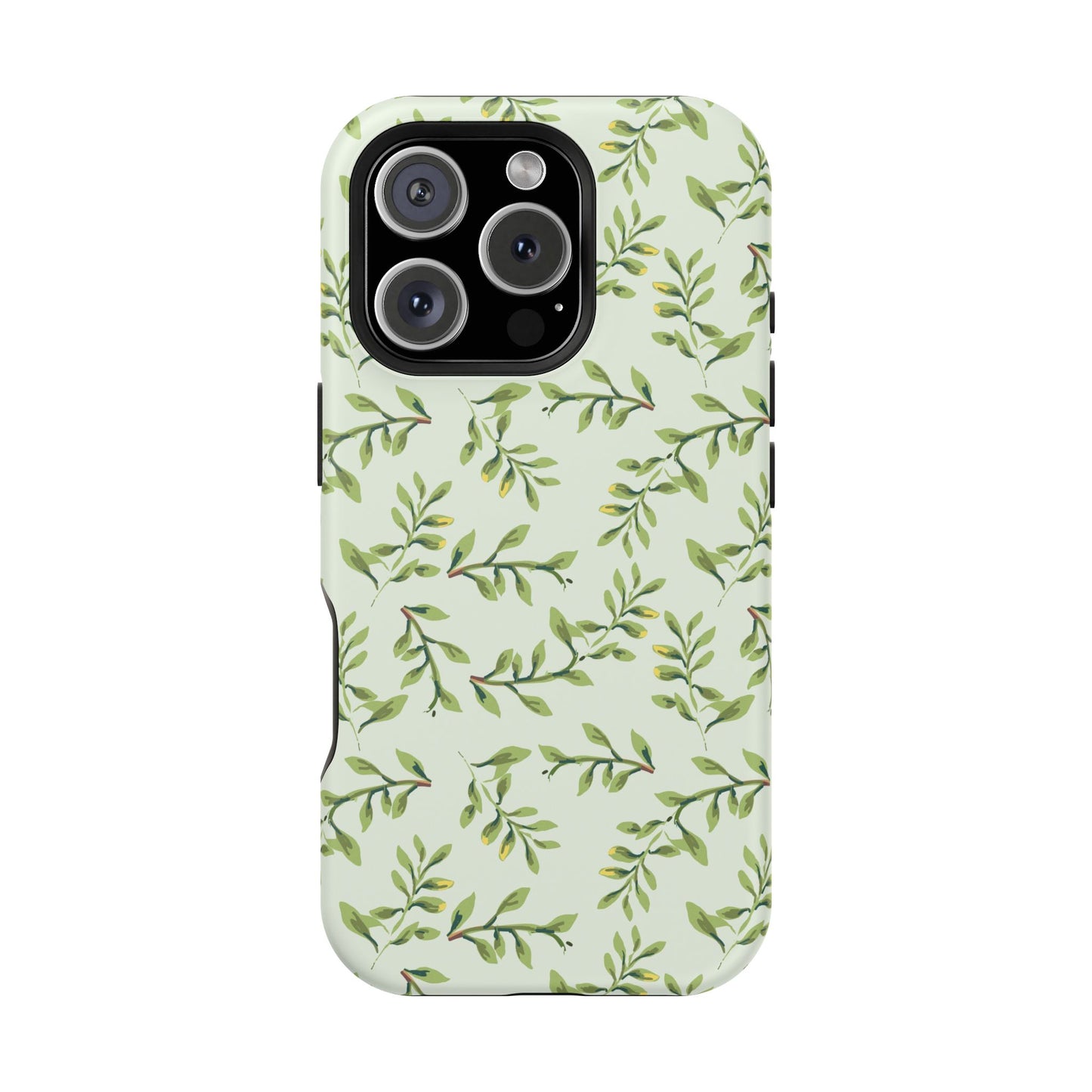 Olive Branch Botanical Phone Case – MagSafe Compatible for iPhone & Samsung Galaxy