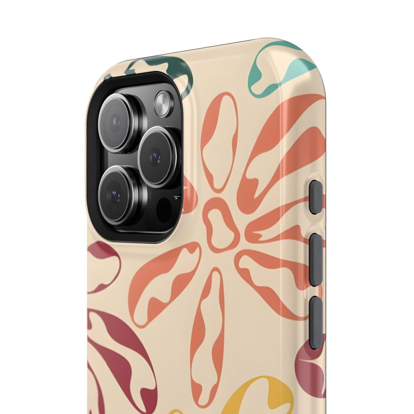Retro Groovy Floral Phone Case – MagSafe Compatible for iPhone & Samsung Galaxy