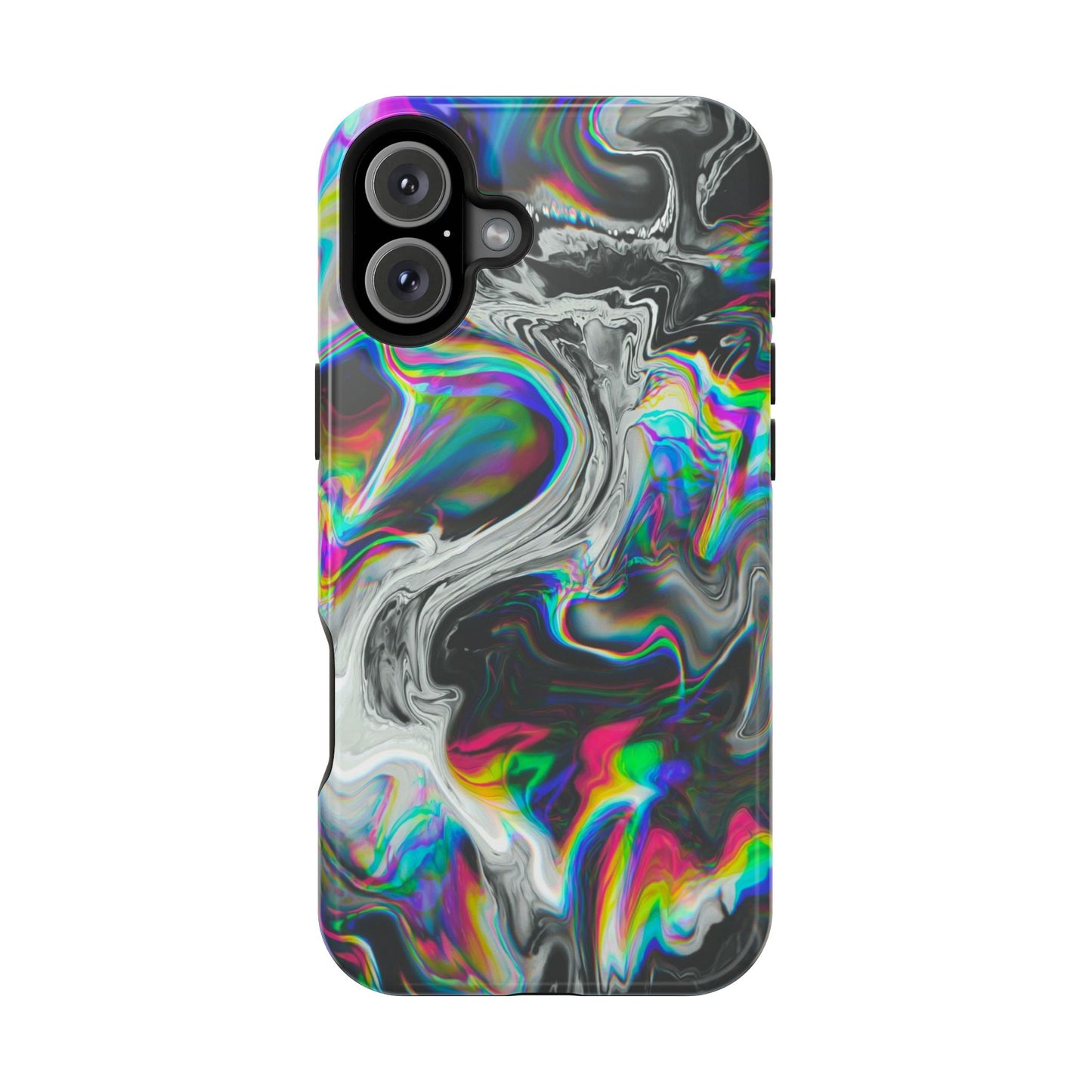 Holographic Swirl Phone Case – MagSafe Compatible for iPhone & Samsung Galaxy