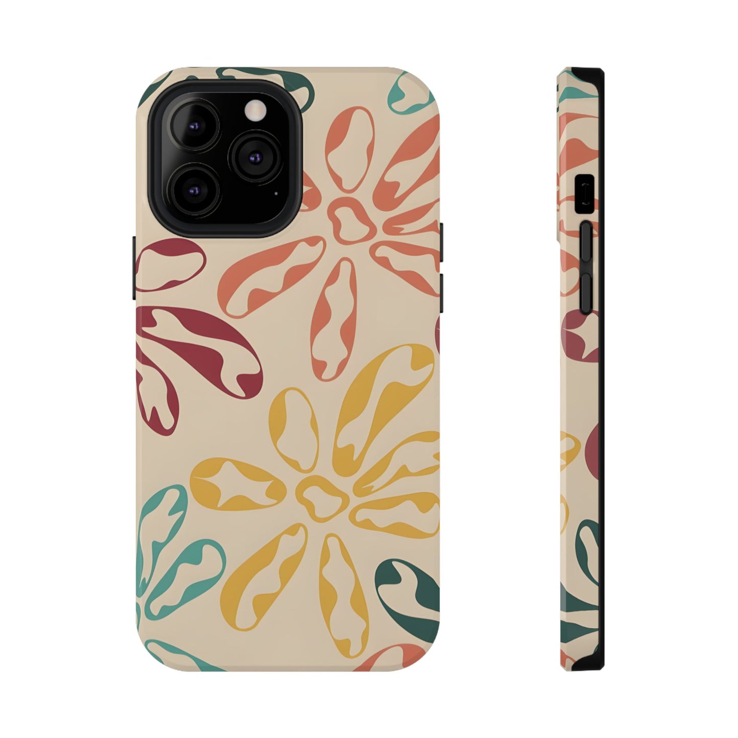 Retro Groovy Floral Phone Case – MagSafe Compatible for iPhone & Samsung Galaxy
