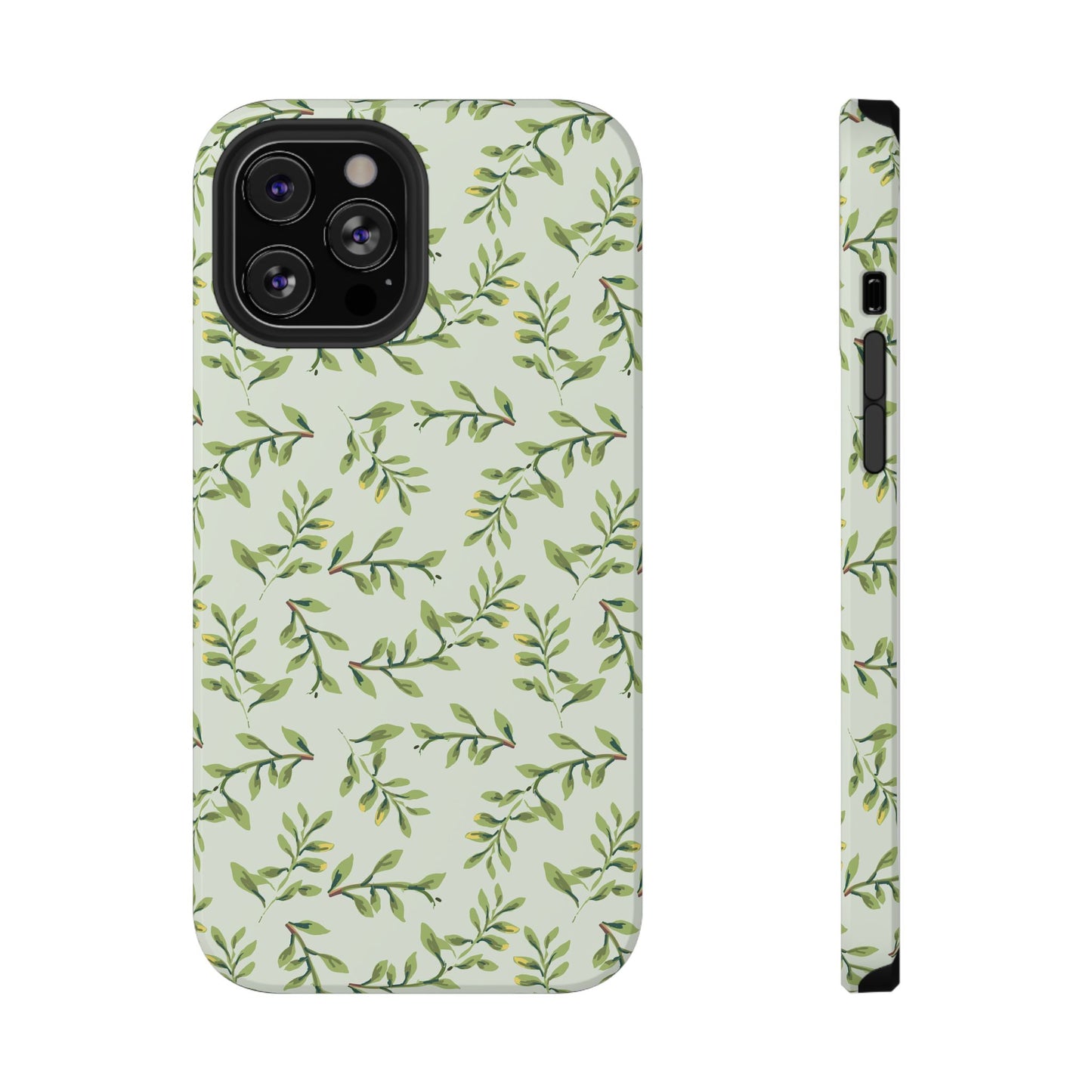 Olive Branch Botanical Phone Case – MagSafe Compatible for iPhone & Samsung Galaxy