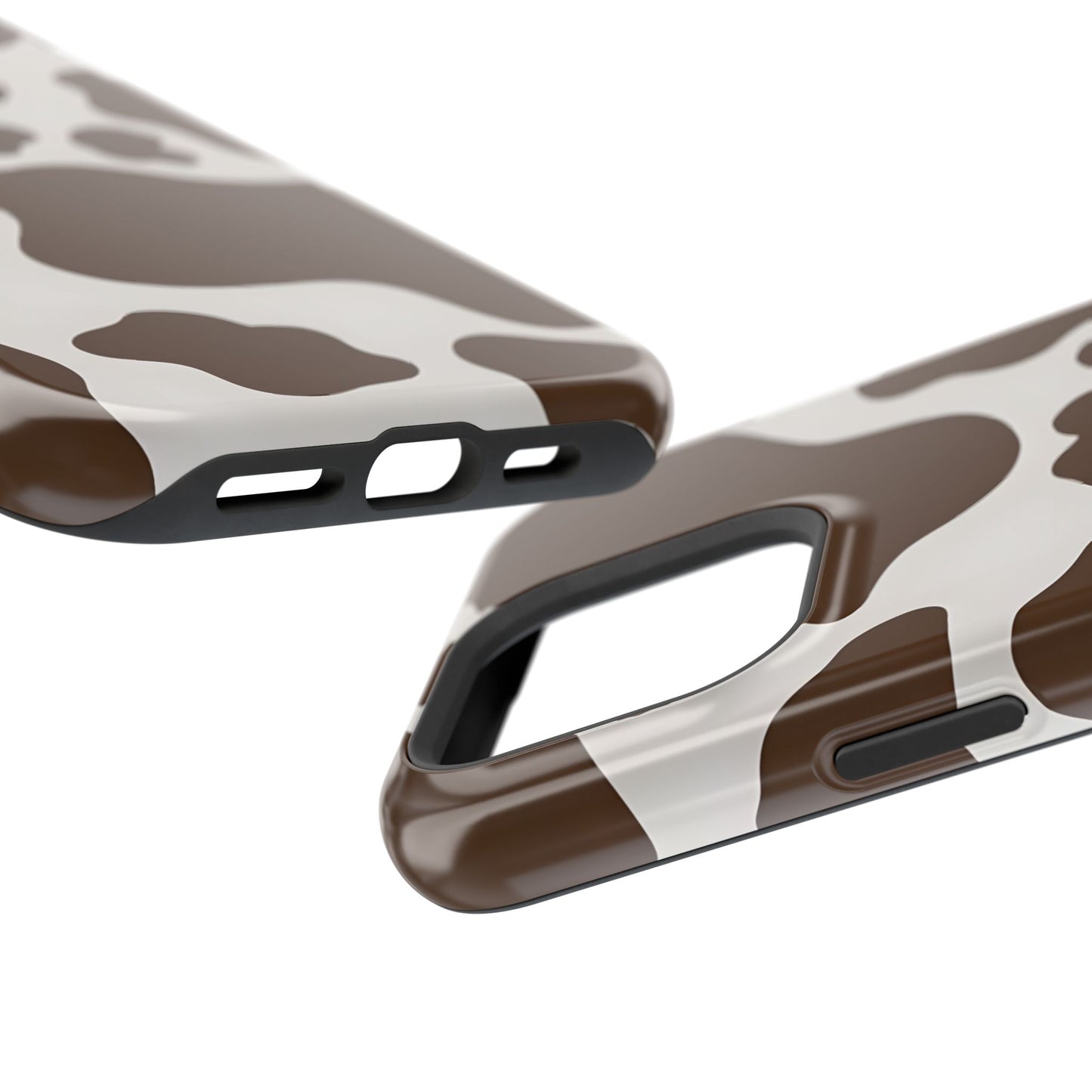 Brown Cow Print Phone Case – MagSafe Compatible for iPhone & Samsung Galaxy