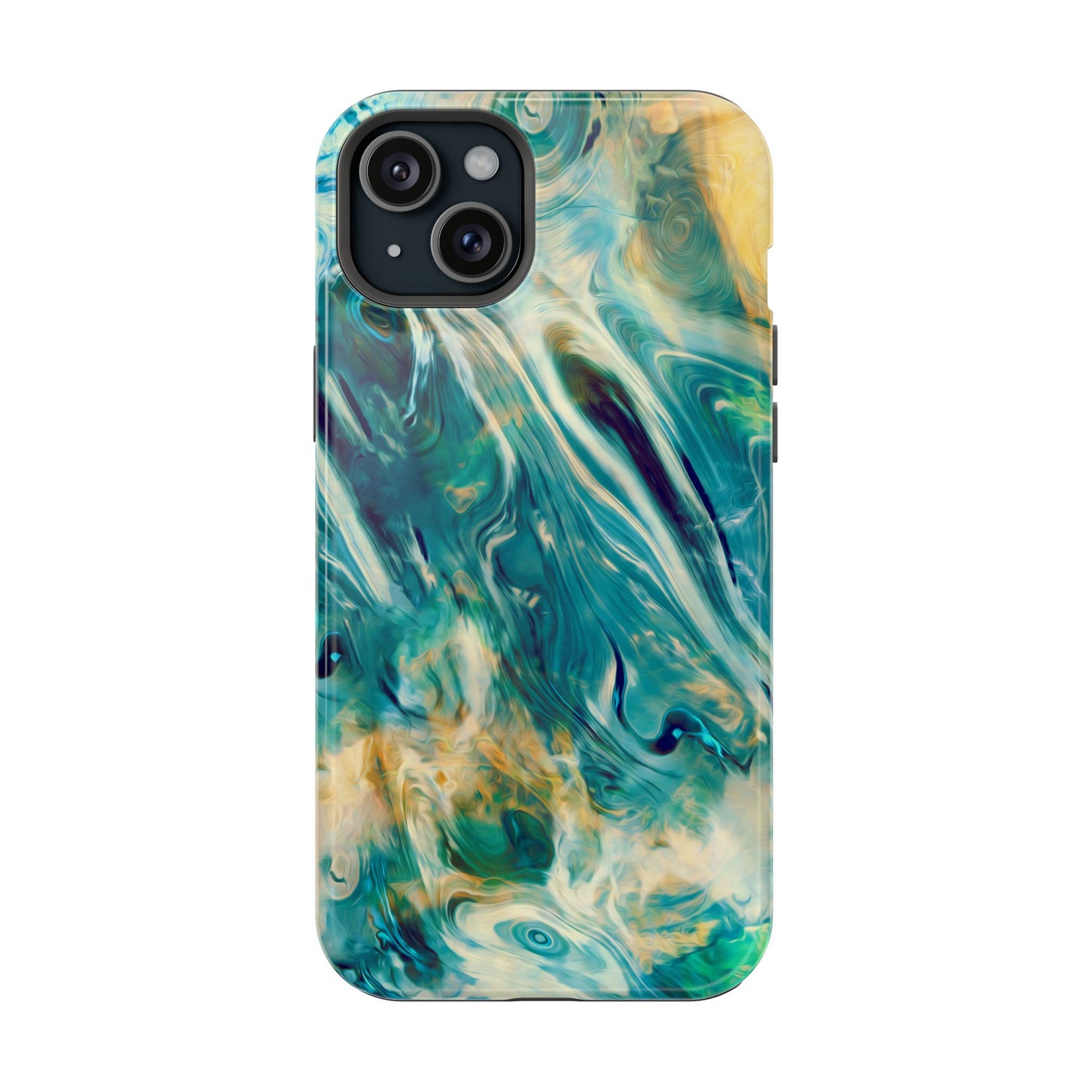 Oceanic Flow Abstract Phone Case – MagSafe Compatible for iPhone & Samsung Galaxy