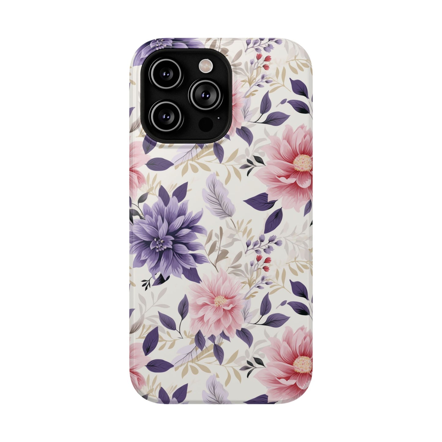 Elegant Vintage Floral Phone Case – MagSafe Compatible for iPhone & Samsung Galaxy