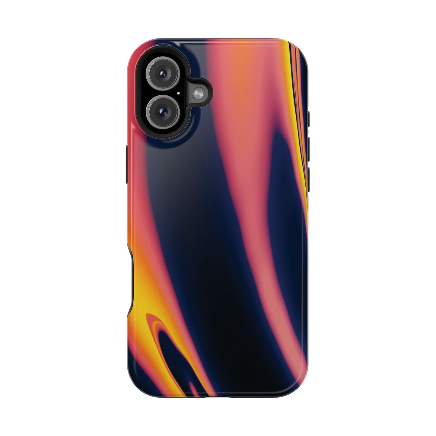 Neon Sunset Flame Phone Case – MagSafe Compatible for iPhone & Samsung Galaxy