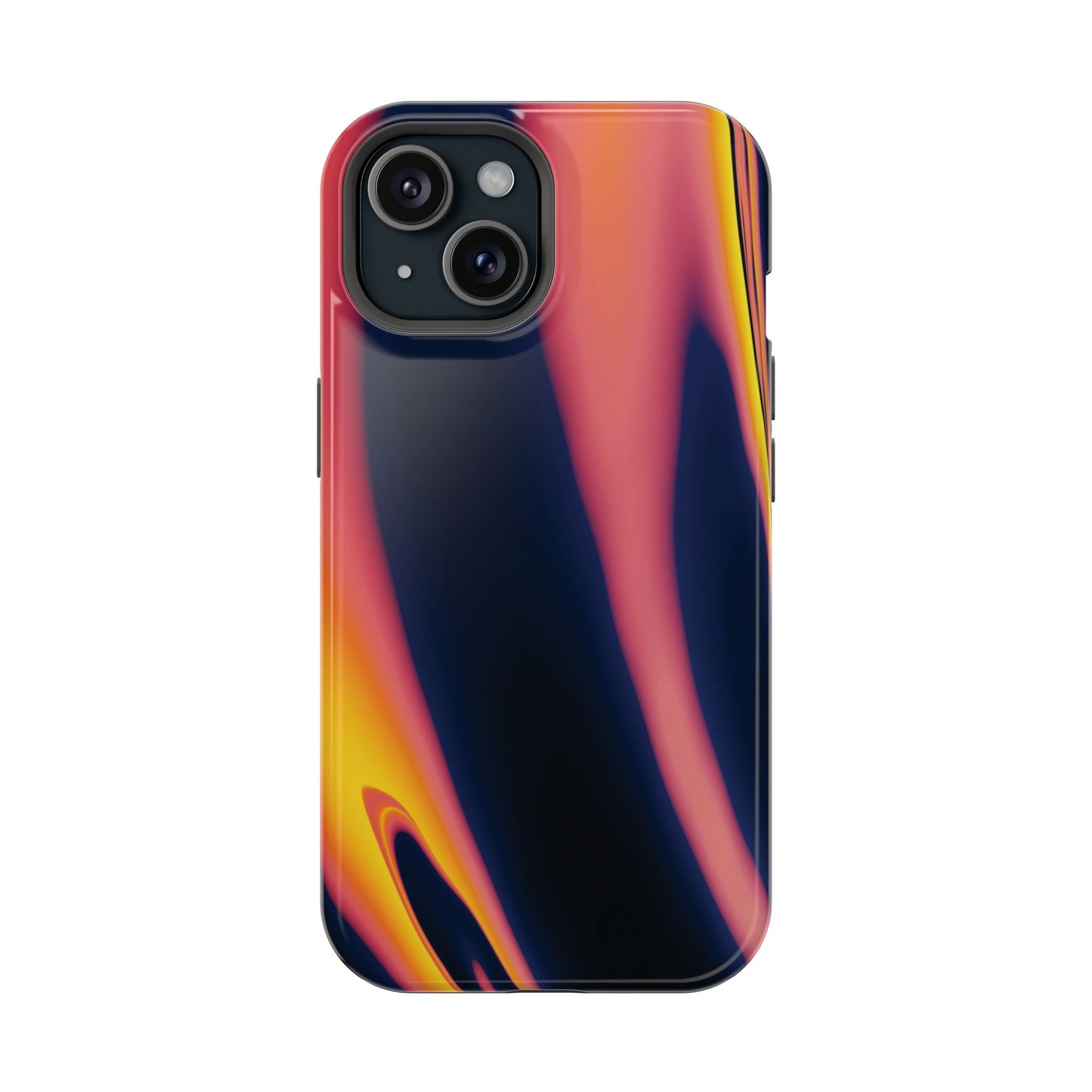 Neon Sunset Flame Phone Case – MagSafe Compatible for iPhone & Samsung Galaxy