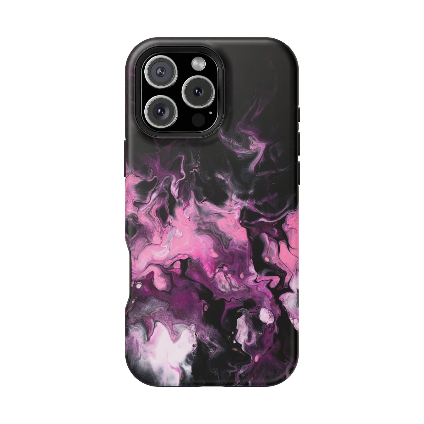 Electric Rose Marble Phone Case – MagSafe Compatible for iPhone & Samsung Galaxy