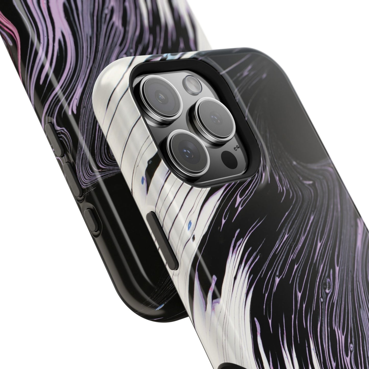 Waves of Ink Abstract Brush Phone Case – MagSafe Compatible for iPhone & Samsung Galaxy