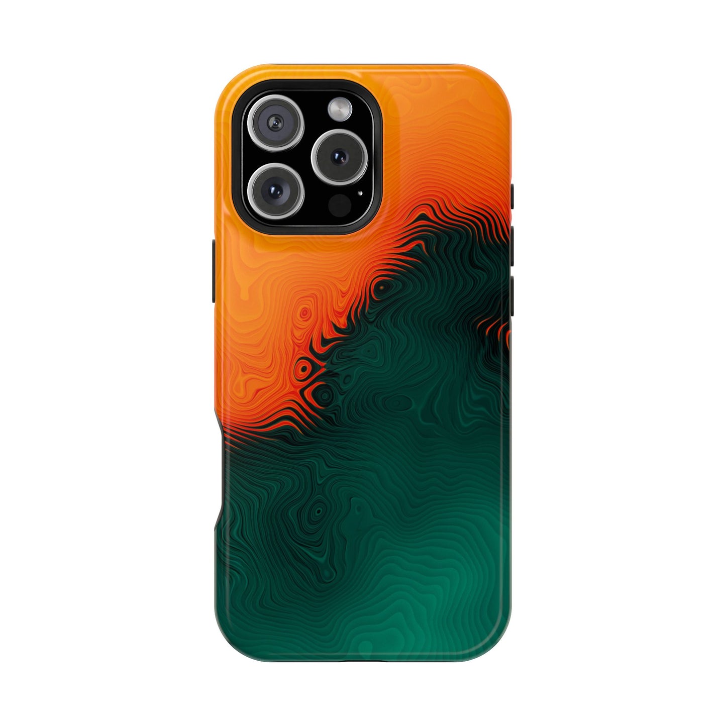 Topographic Heatwave Phone Case – MagSafe Compatible for iPhone & Samsung Galaxy