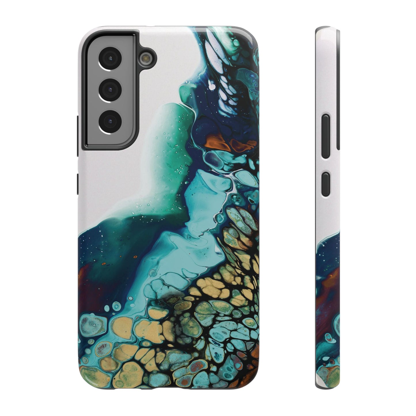 Ocean Reef Abstract Flow Phone Case – MagSafe Compatible for iPhone & Samsung Galaxy