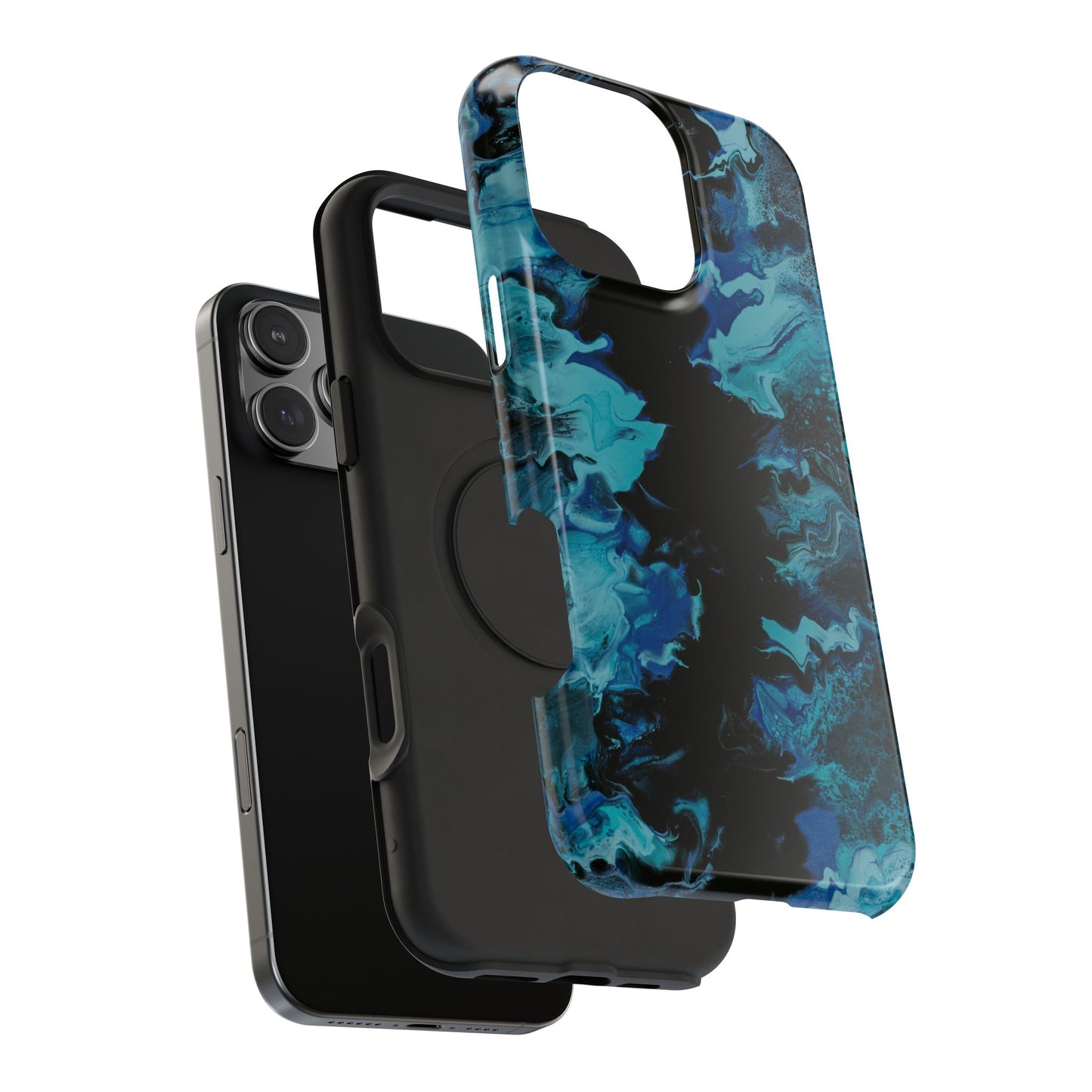 Deep Ocean Swirl Phone Case – MagSafe Compatible for iPhone & Samsung Galaxy