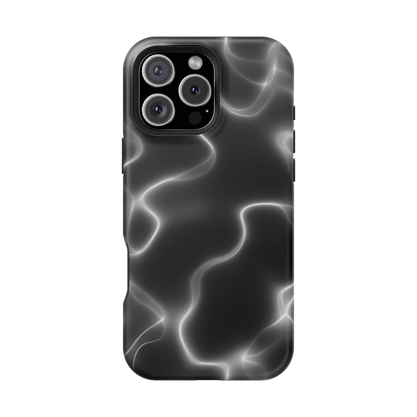 Electric Black Glow Phone Case – MagSafe Compatible for iPhone & Samsung Galaxy