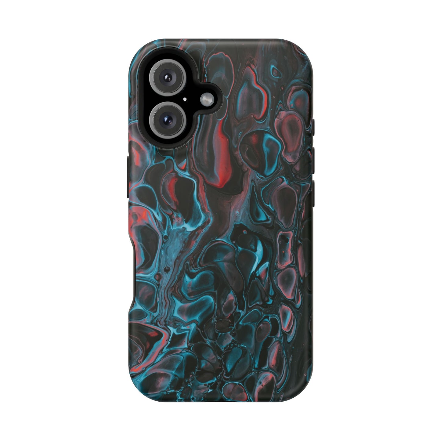 Dark Abyss Iridescent Texture Phone Case – MagSafe Compatible for iPhone & Samsung Galaxy