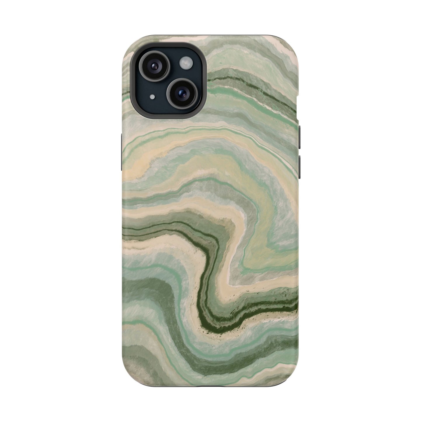 Earthy Agate Stone Phone Case – MagSafe Compatible for iPhone & Samsung Galaxy