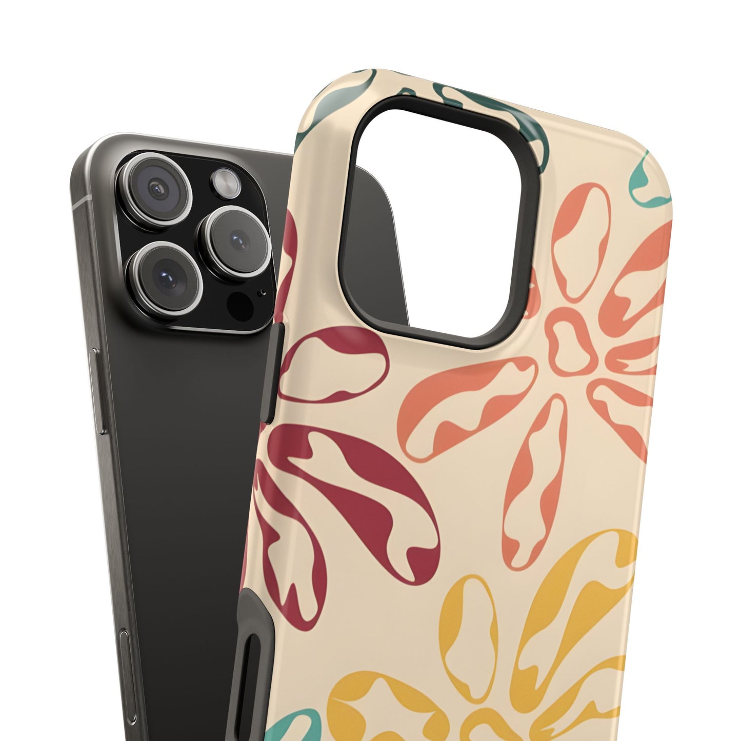 Retro Groovy Floral Phone Case – MagSafe Compatible for iPhone & Samsung Galaxy