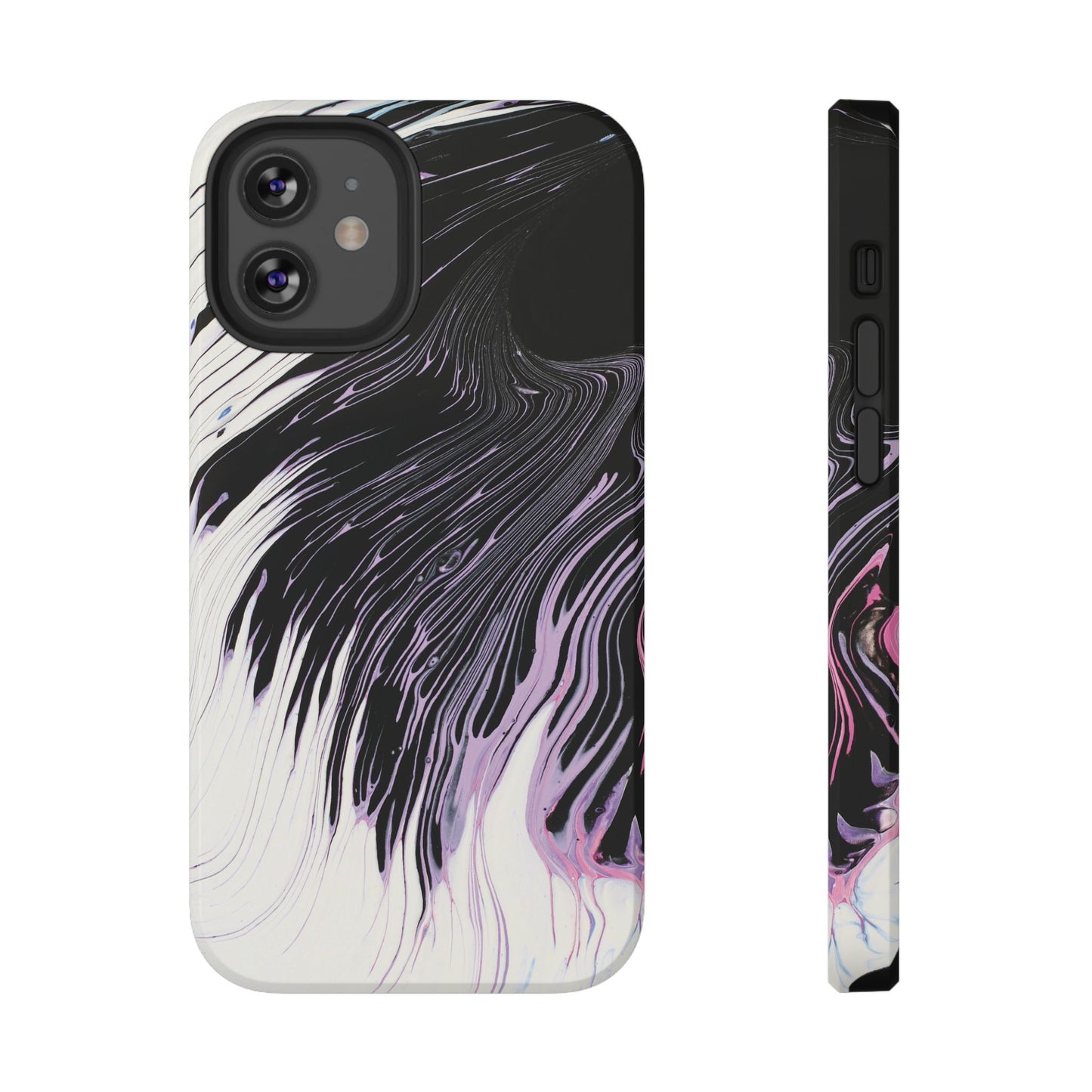 Waves of Ink Abstract Brush Phone Case – MagSafe Compatible for iPhone & Samsung Galaxy
