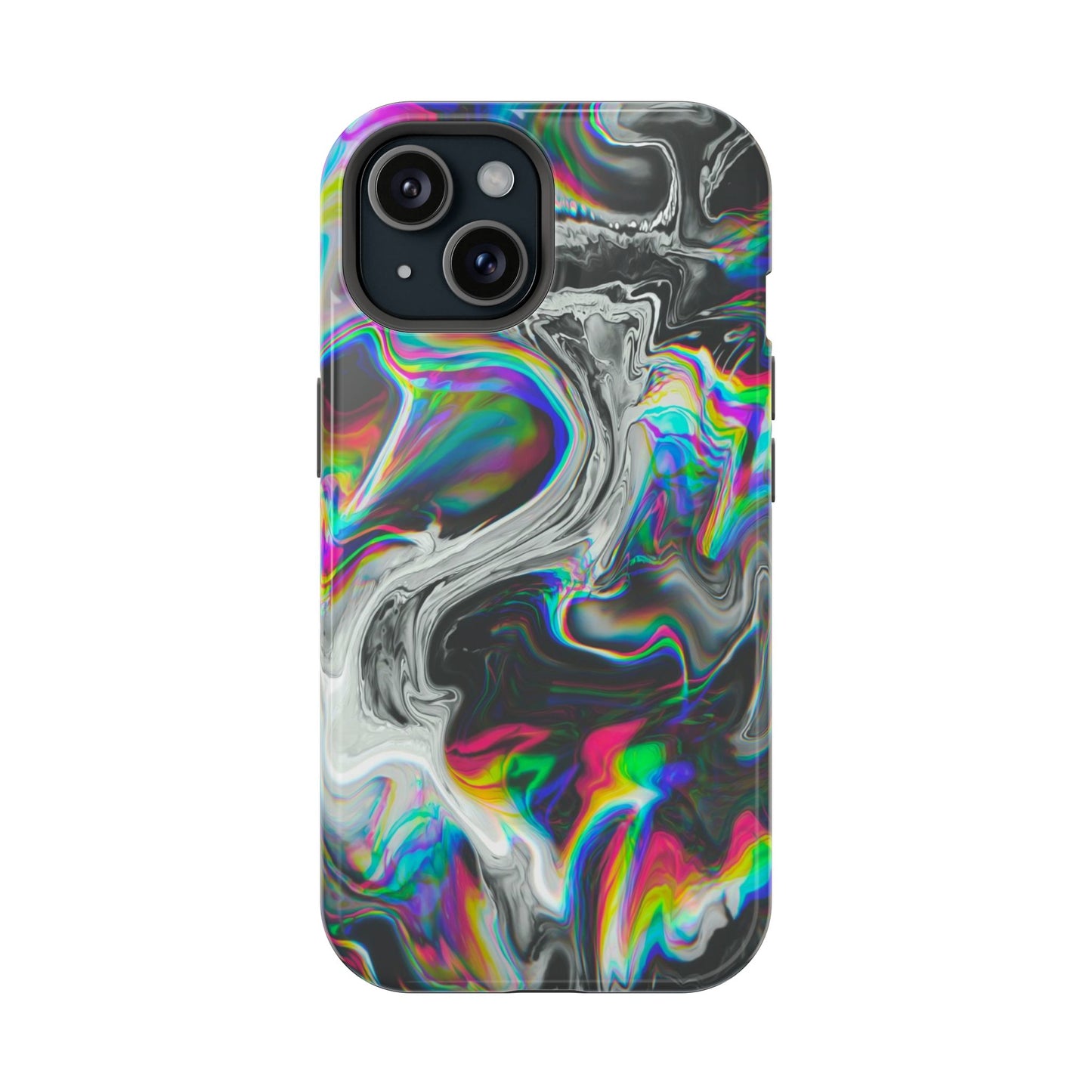Holographic Swirl Phone Case – MagSafe Compatible for iPhone & Samsung Galaxy