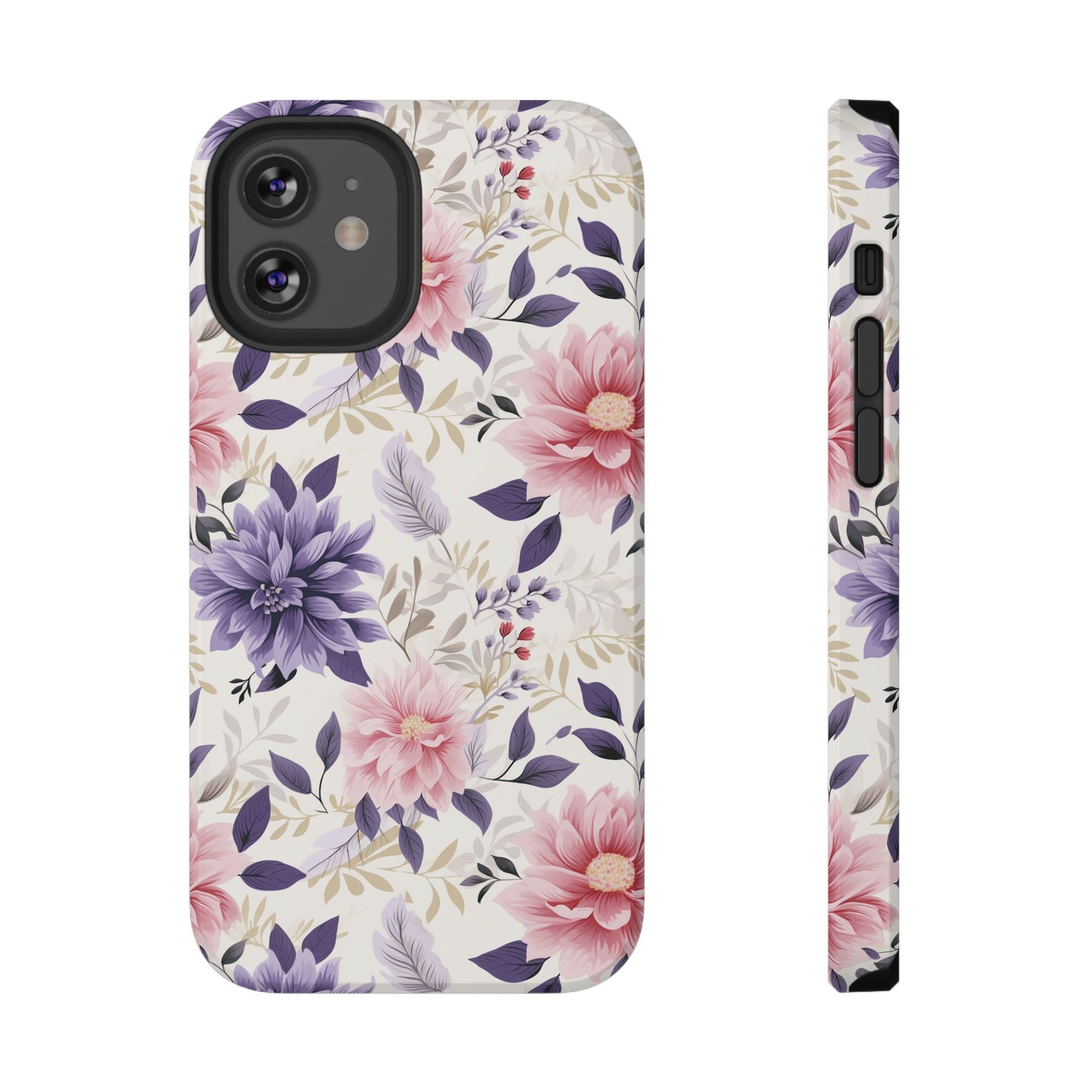 Elegant Vintage Floral Phone Case – MagSafe Compatible for iPhone & Samsung Galaxy