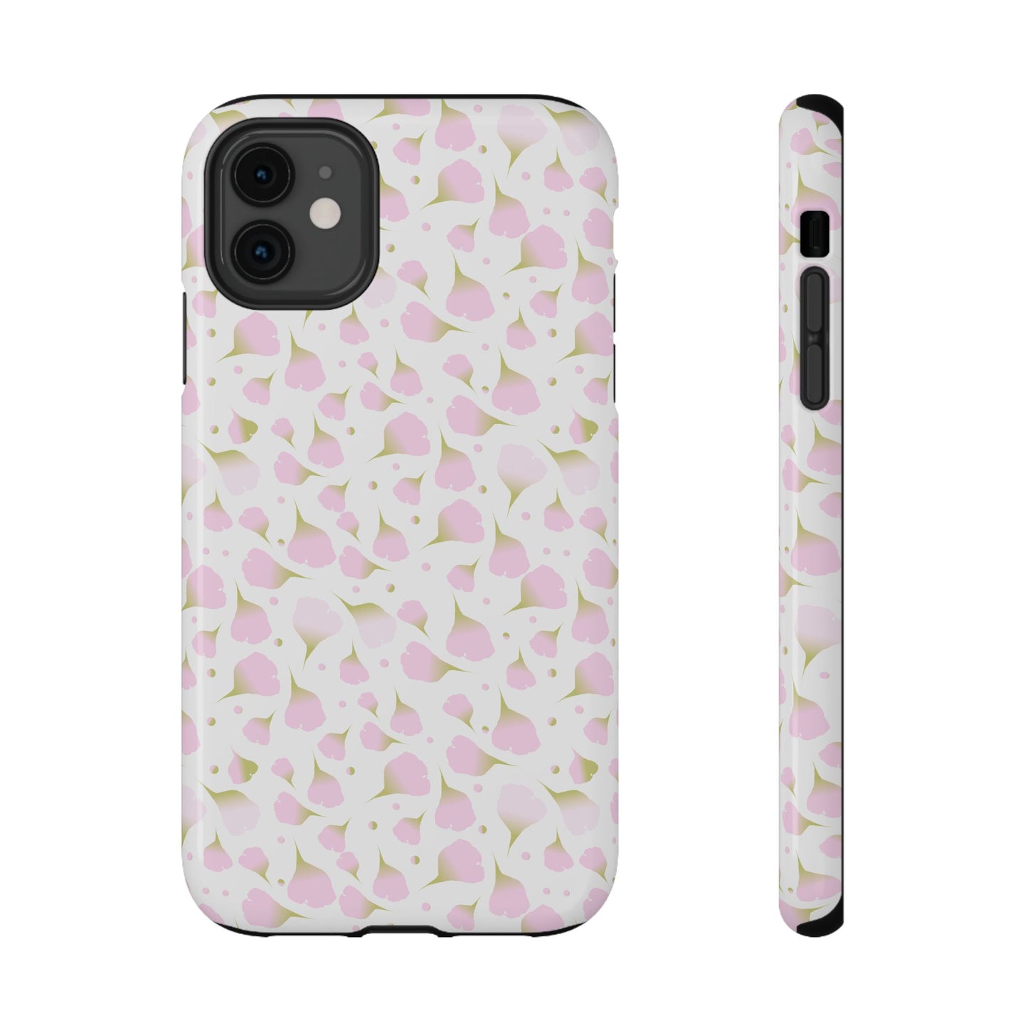 Soft Pink Petal Pattern Phone Case – MagSafe Compatible for iPhone & Samsung Galaxy